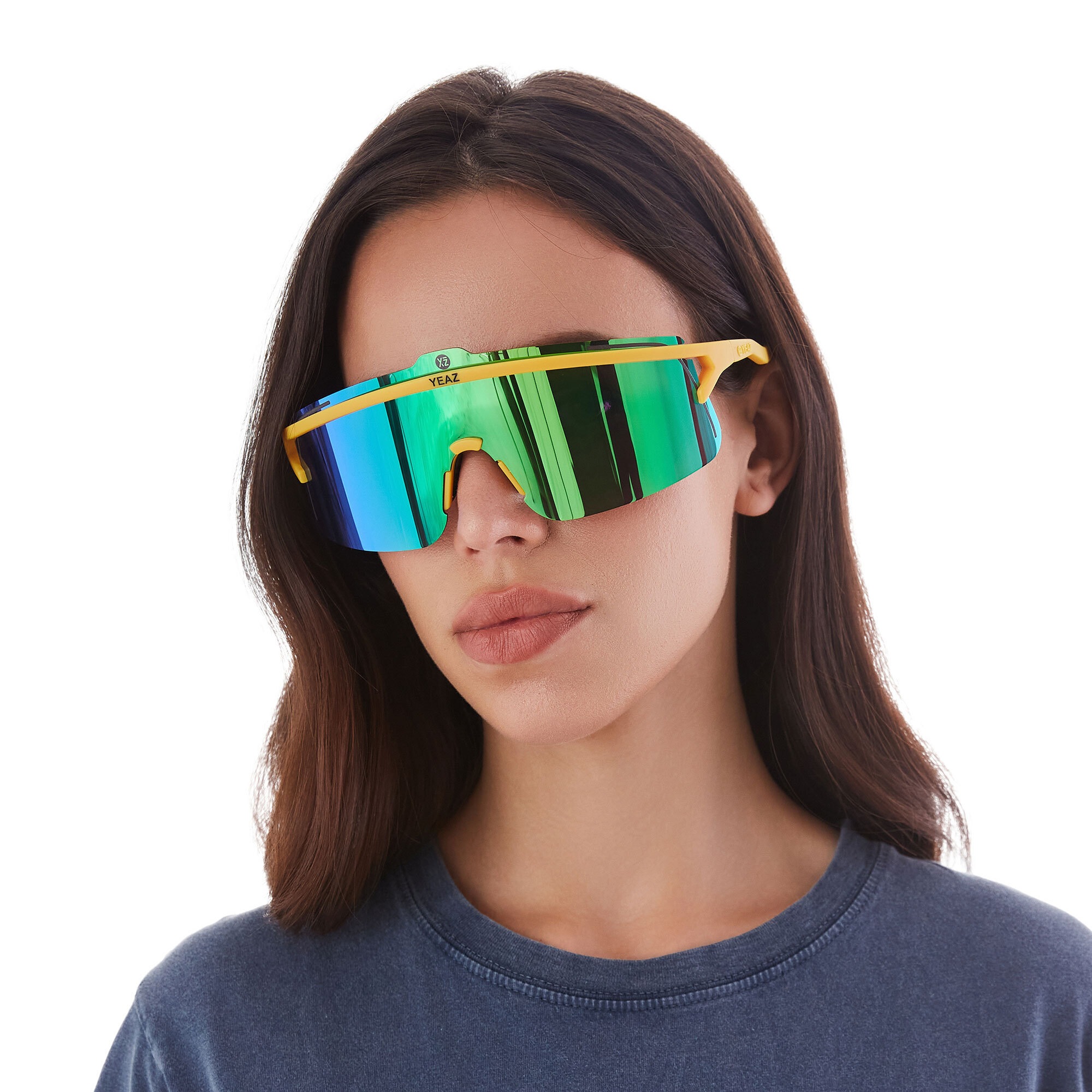 YEAZ Sportbrille »Sport-Sonnenbrille Black/Silver SUNSHADE«