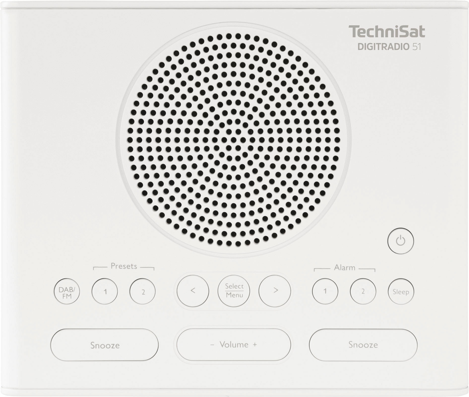 TechniSat Radiowecker »DIGITRADIO 51 - Uhrenradio«, mit DAB+, Snooze-Funktion, dimmbares Display, Sleeptimer