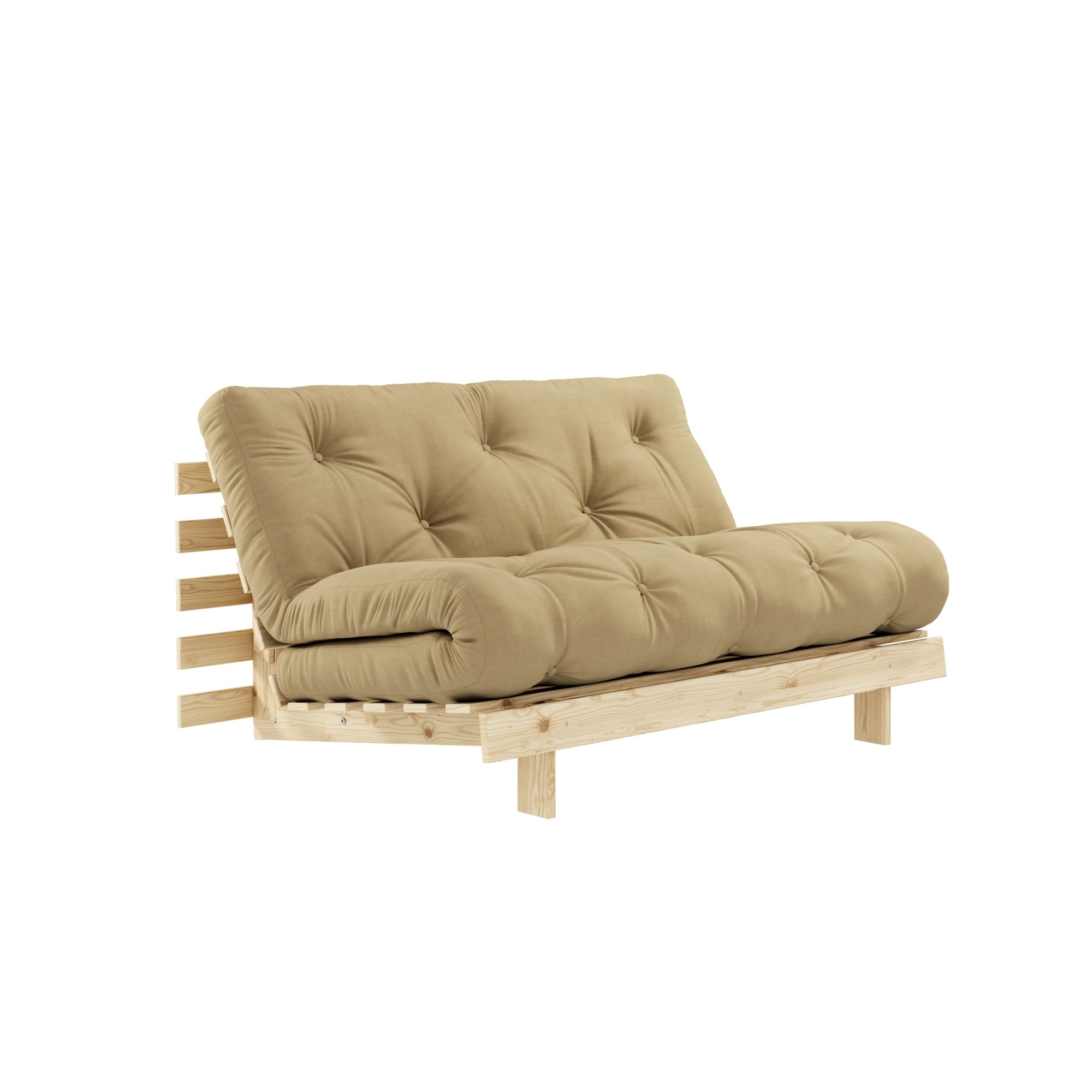 Karup Design Daybed »Roots 140 Schlafsofa, Gästebett, Sofa mit Futonmatratze«, Inkl. Futonmatratze, Liegefläche 140x200 cm, FSC® zertifizierte Kiefer