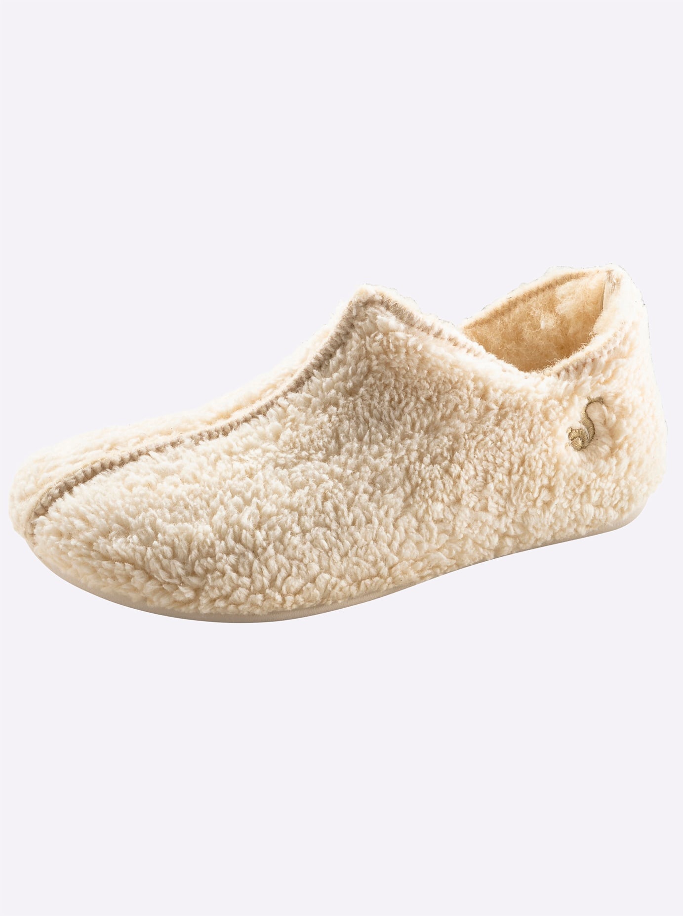 Thies Damen Hausschuh in beige, Größe 39