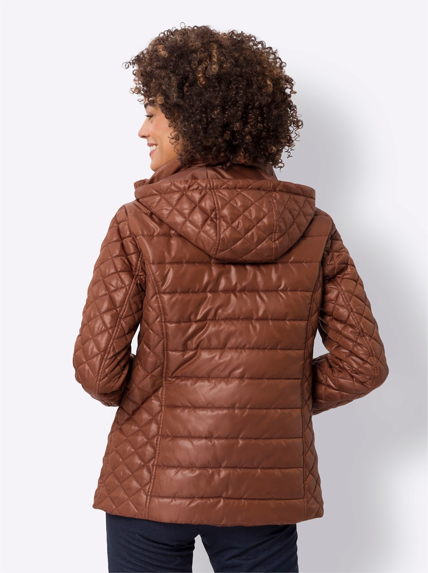 Classic Basics Steppjacke, mit Kapuze