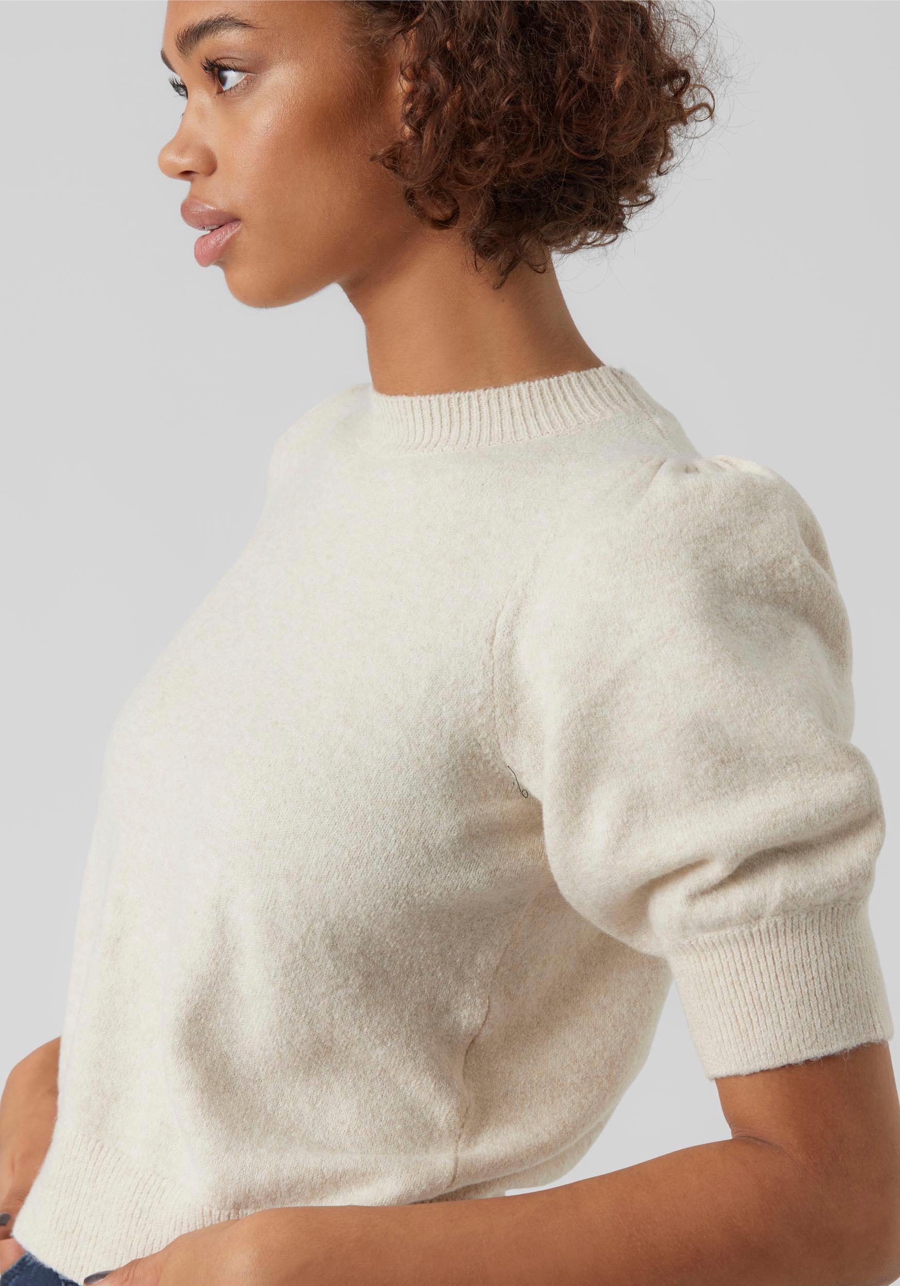 Vero Moda Kurzarmpullover »VMDOFFY 2/4 O-NECK PULLOVER GA NOOS«