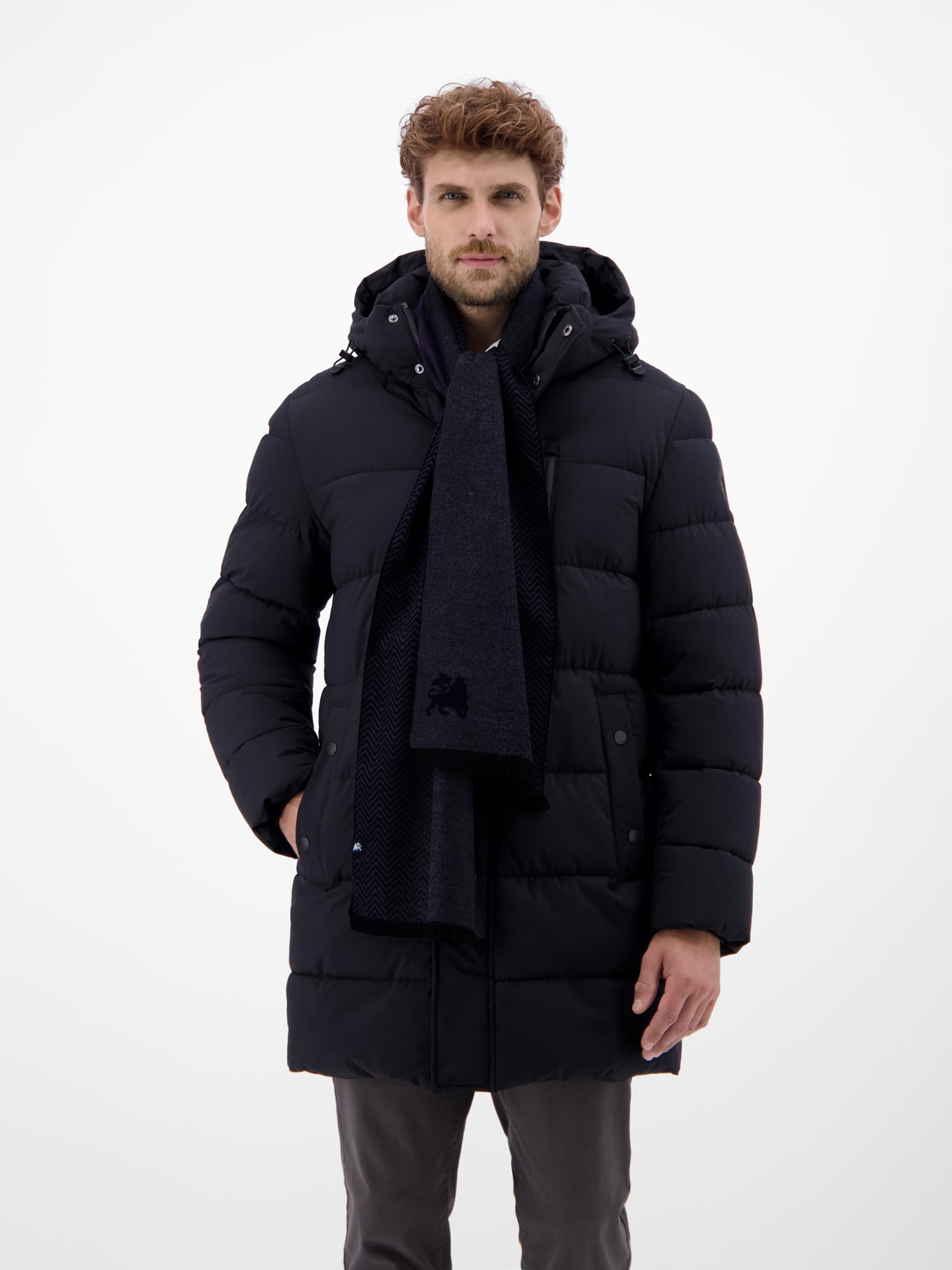 LERROS Strickschal »LERROS Herrenschal, dezent gemustert«