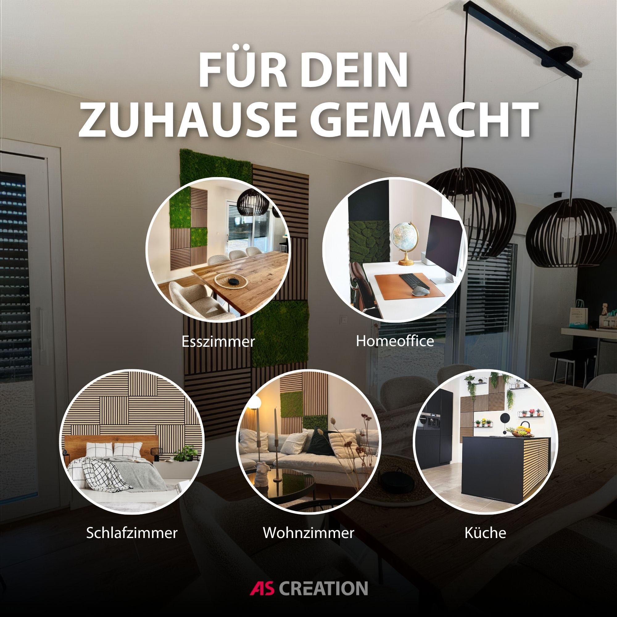 Architects Paper Schallschutzpaneel »A.S. Création Modular Wall Akustikpaneel Filz« 1 tlg. Einfarbiges Akustikpaneel aus recyceltem PET-Filz