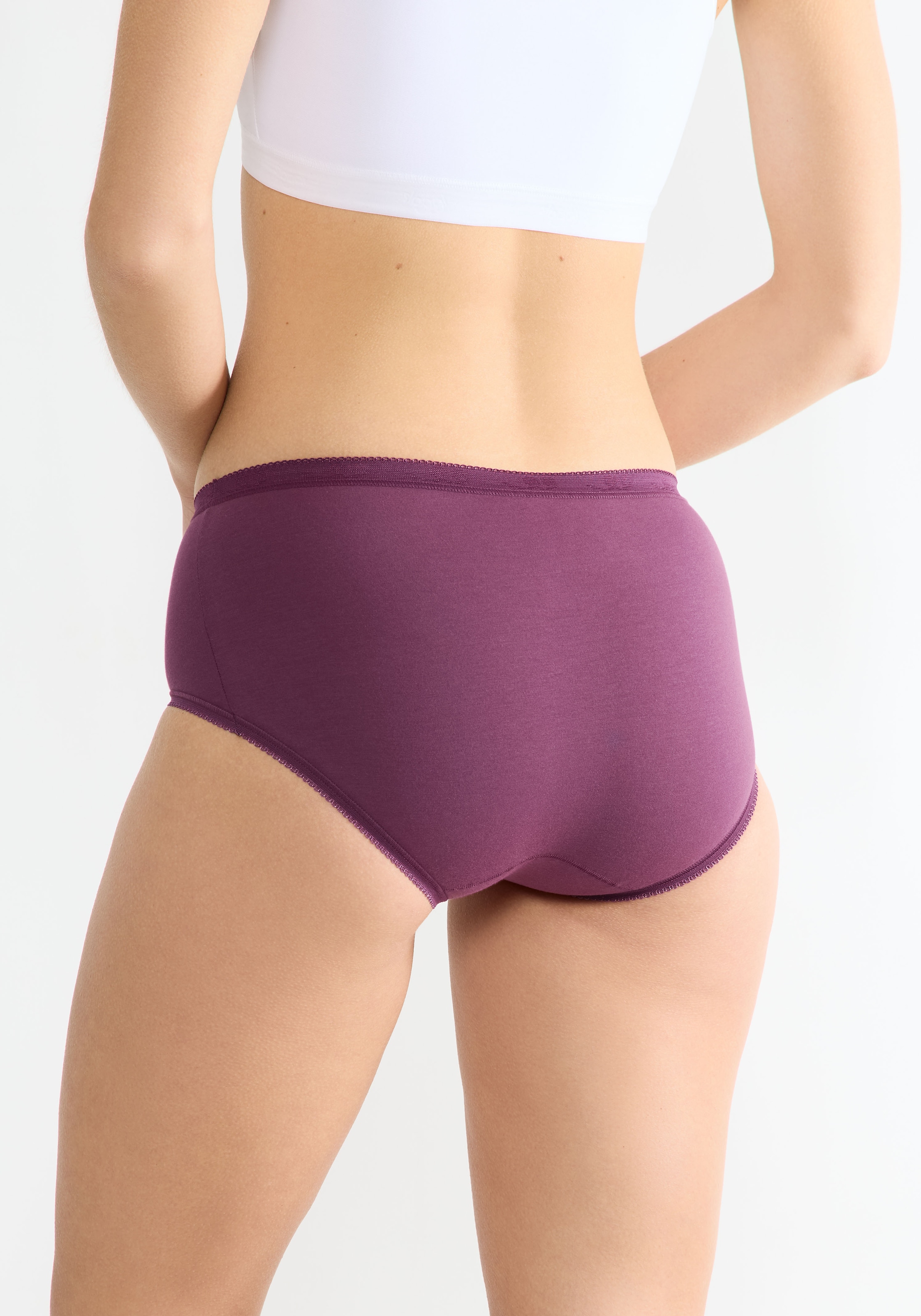 sloggi Midislip »Basic+«, (3er Pack), Baumwollmix, klassischer Stil, mittelhoher Bund, Softnähte