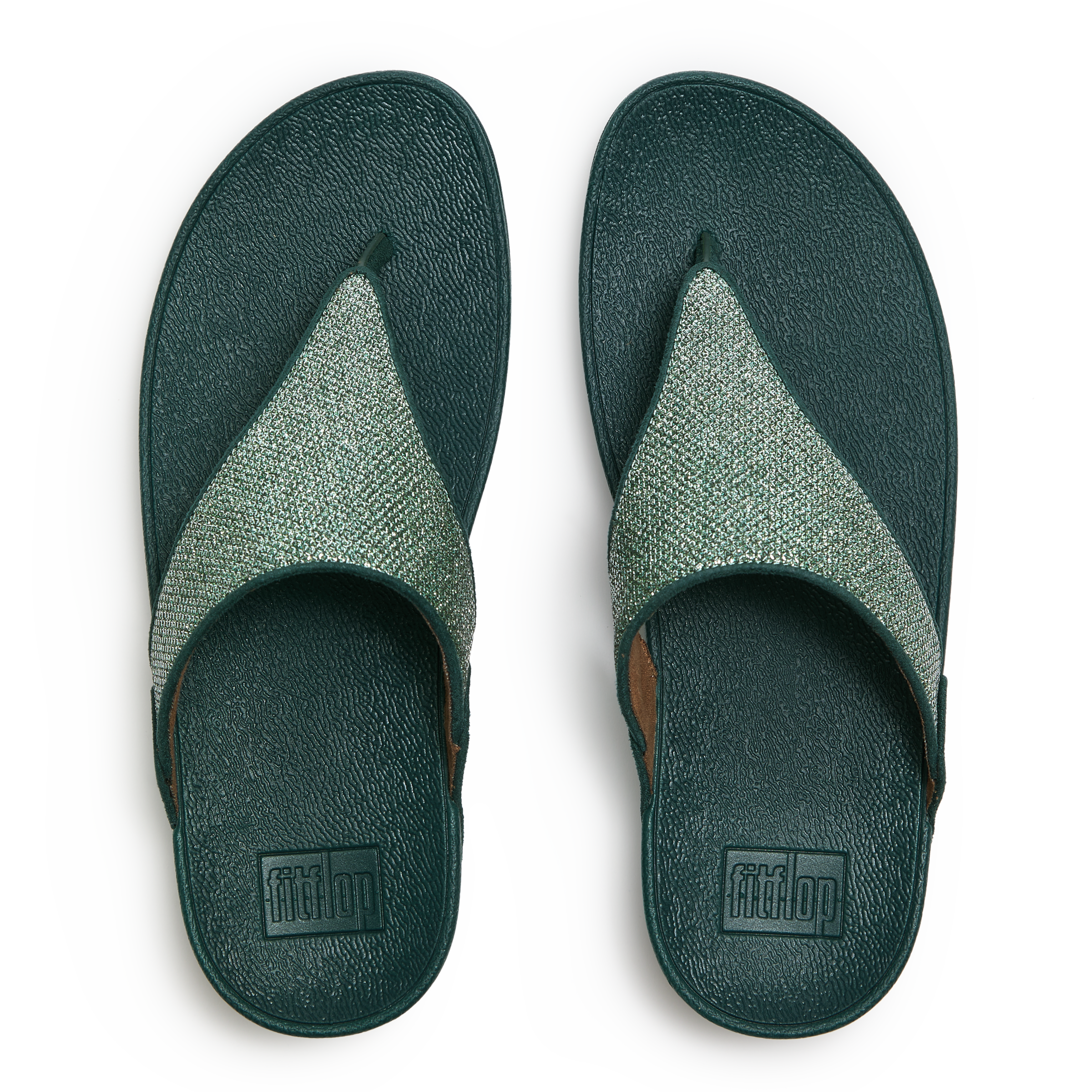Fitflop Dianette »LULU SHIMMERGLITZ TOE-POST SANDALS«  Keilabsatz, Zehentrenner, Badeschuh, Sommerschuh mit Glitzerdetails