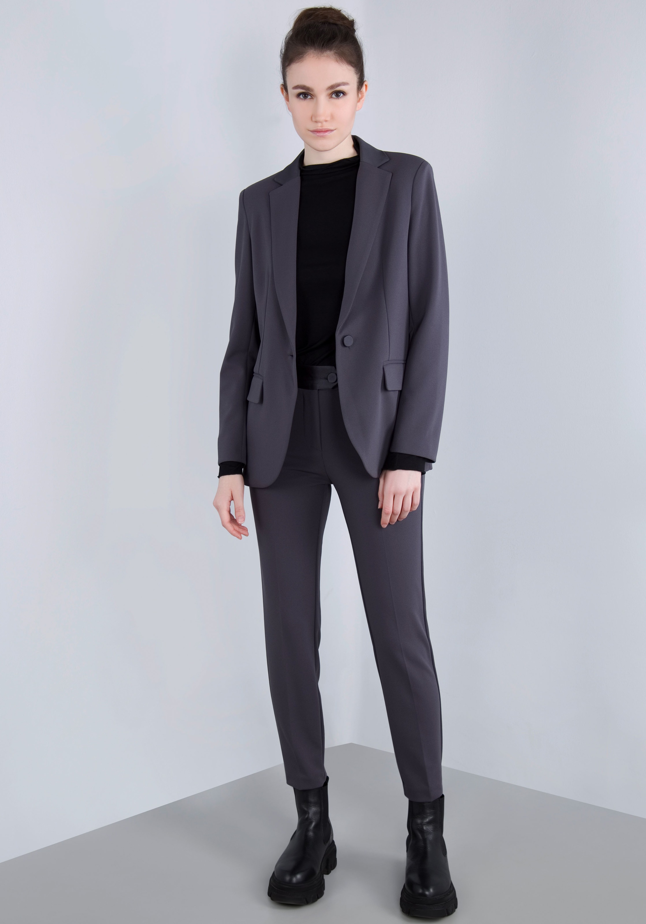 IMPERIAL Longblazer, mit Satindetails und Stretch