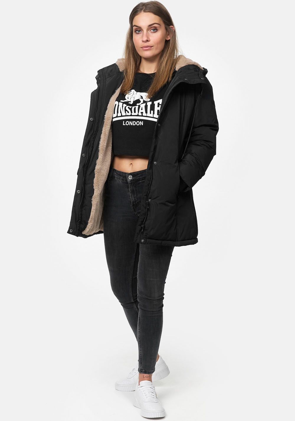 Lonsdale Outdoorjacke, mit Kapuze