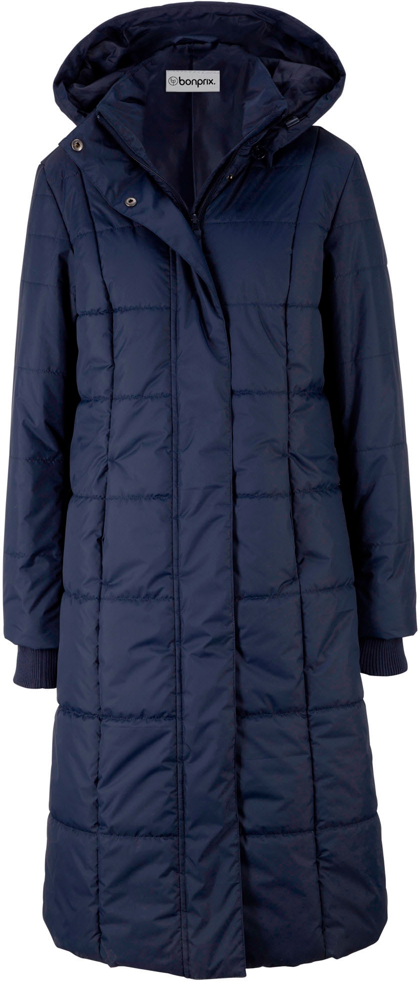 bonprix Steppmantel »Steppmantel mit abnehmbarer Kapuze« mit abnehmbarer Kapuze, mit Eingrifftaschen, mit Stehkragen