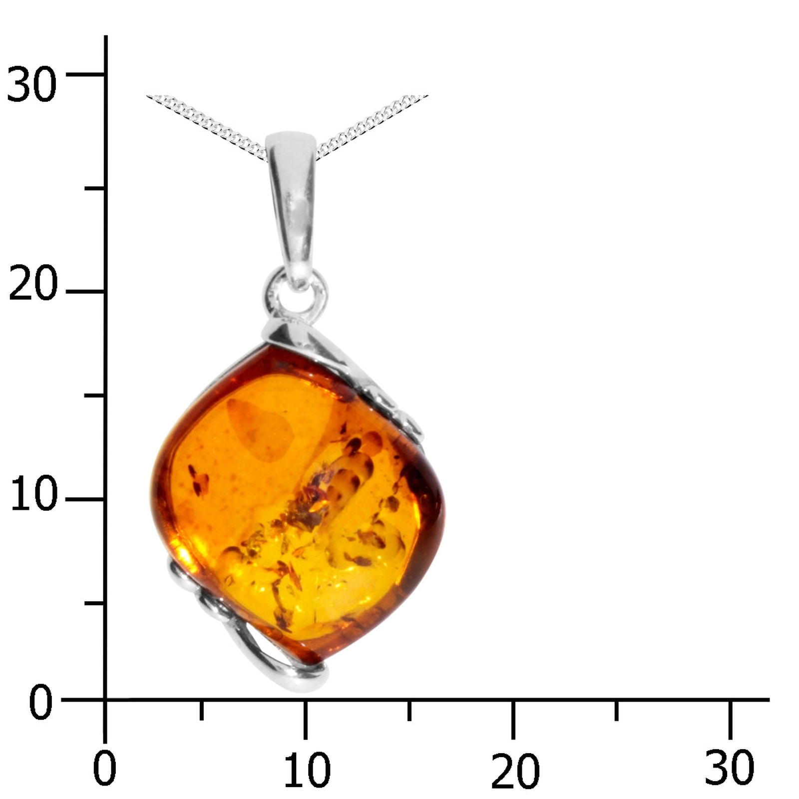 OSTSEE-SCHMUCK Kette mit Anhänger »- Sally - Silber 925/000 - Bernstein«