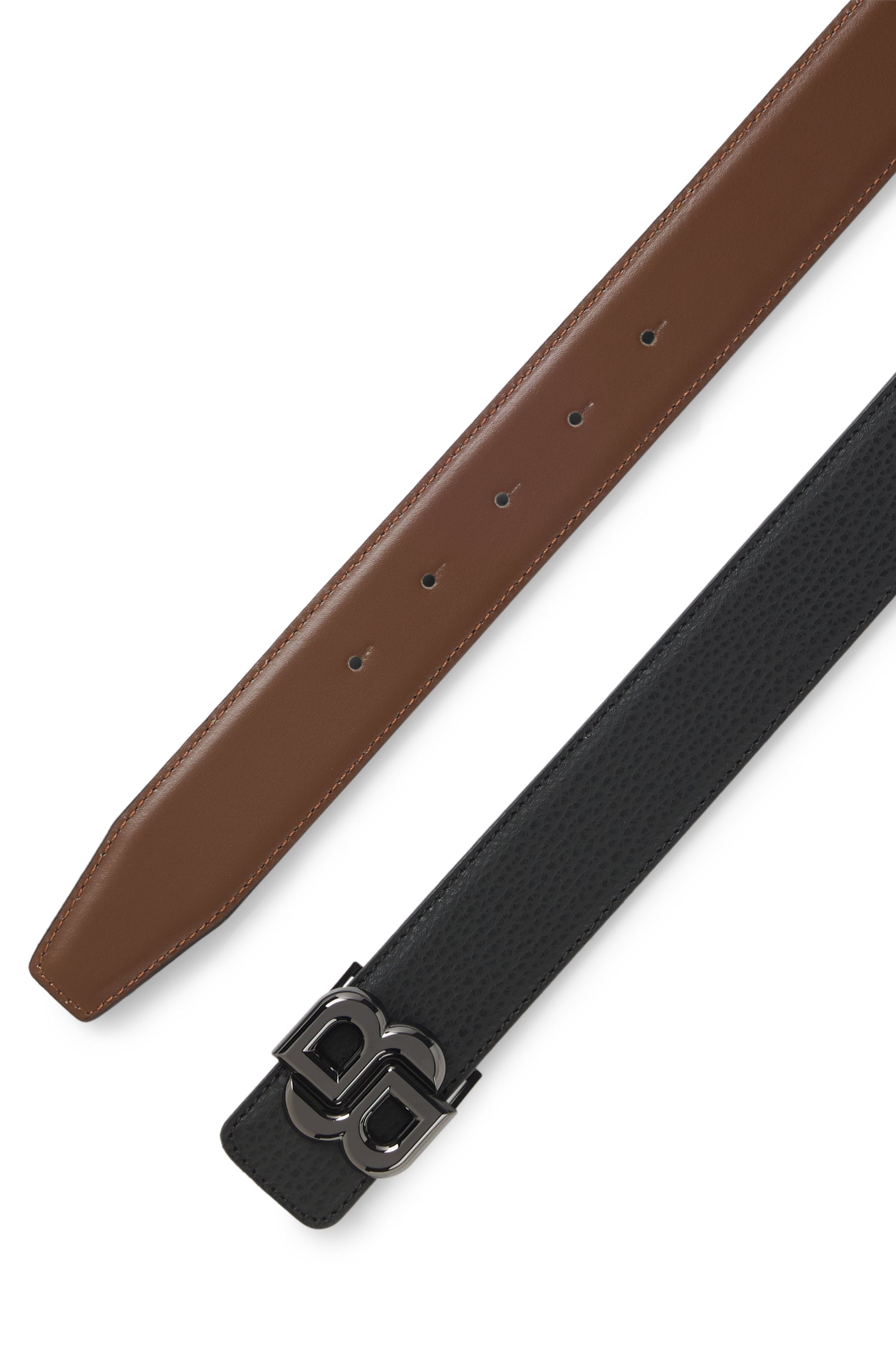 BOSS Wendegürtel »B_Icon-Gr-St Sr35« aus italienischem Leder