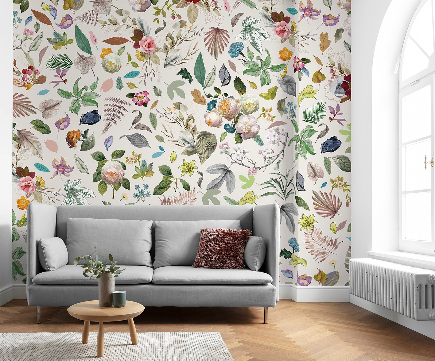 Komar Vliestapete »Digitaldruck Vlies - Les Quatre Saisons - Größe 350 x 250 cm«, bedruckt, Wohnzimmer, Schlafzimmer