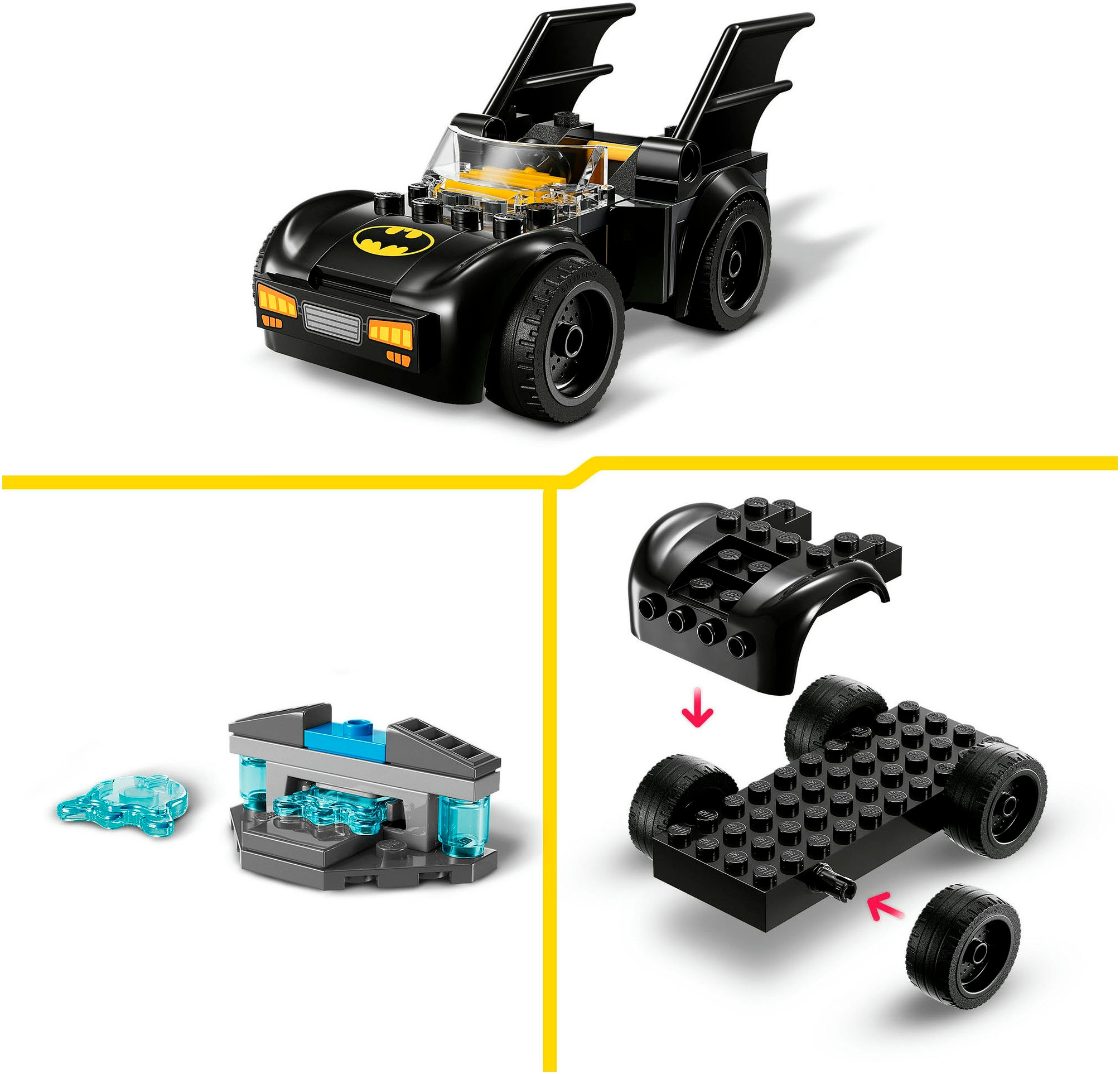 LEGO® Konstruktionsspielsteine »Batman™ & Batmobil™ vs. Mr. Freeze™ (76301), LEGO Super Heroes«, (63 St.), Made in Europe
