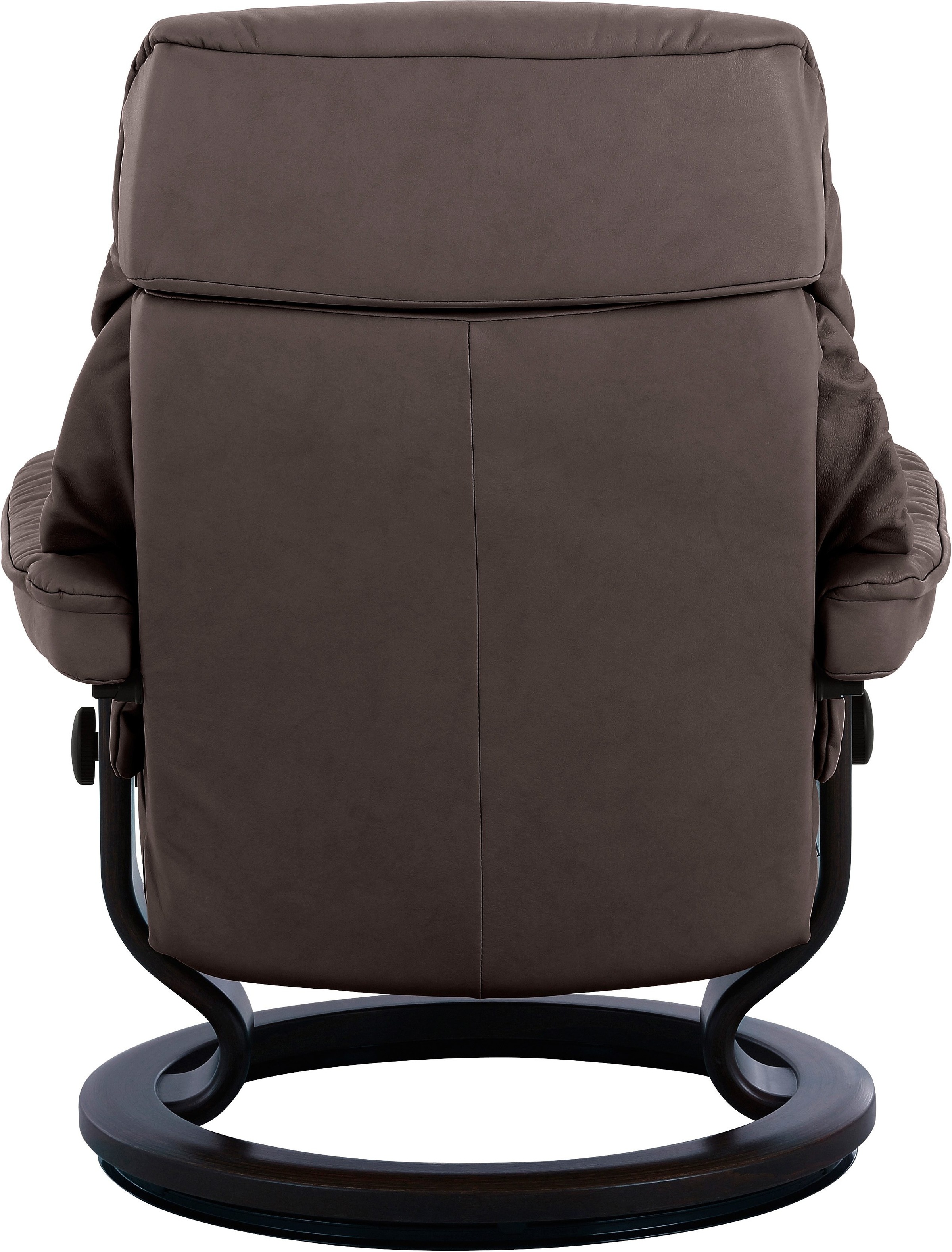 Stressless® Relaxsessel »Ruby«, (Set, Relaxsessel mit Hocker), mit Classic Base, Größe L, Gestell Eiche, Wenge, Braun & Schwarz