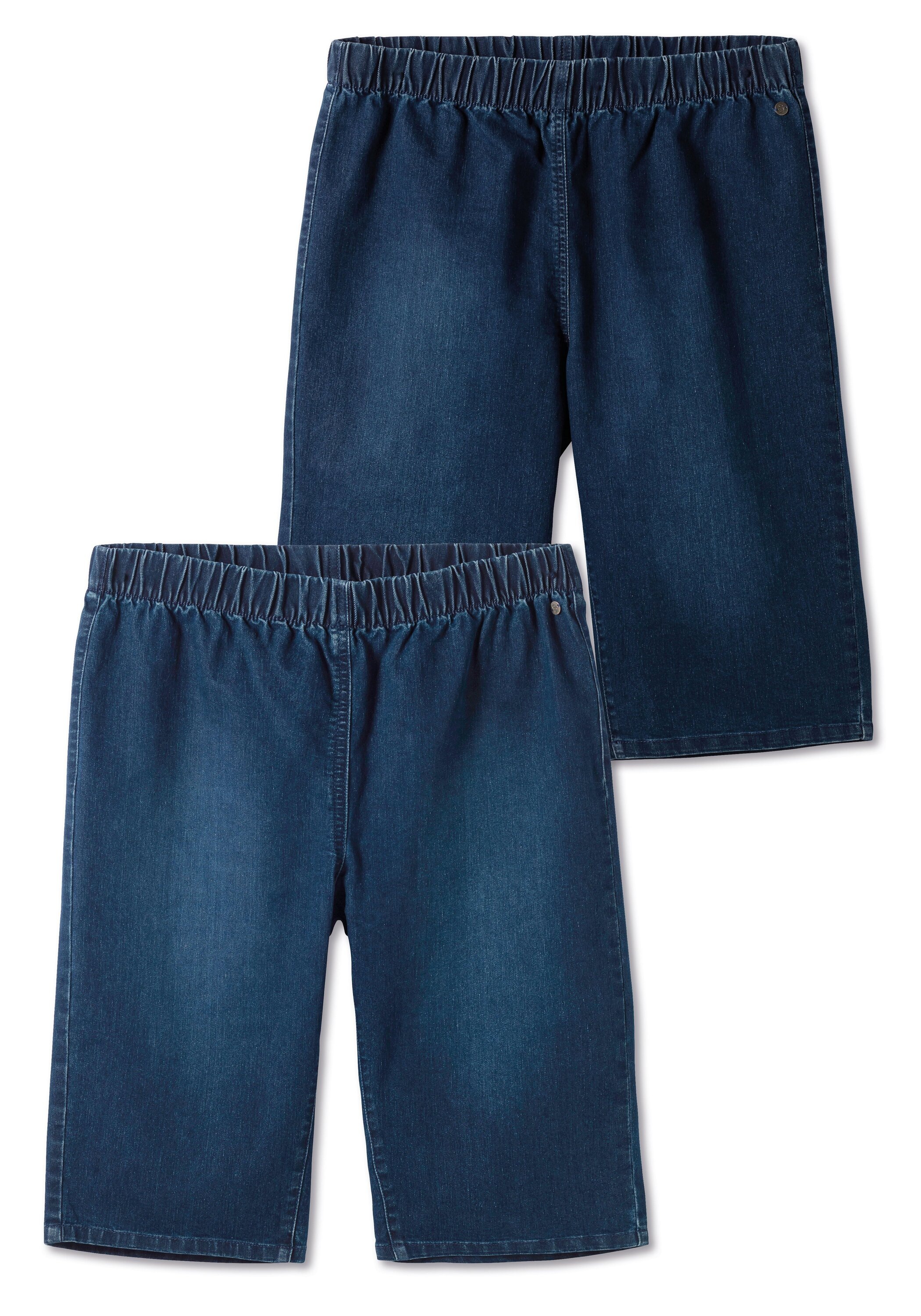 Sheego Jeansbermudas »Jeans-Bermudas mit Gummibund, im Doppelpack«