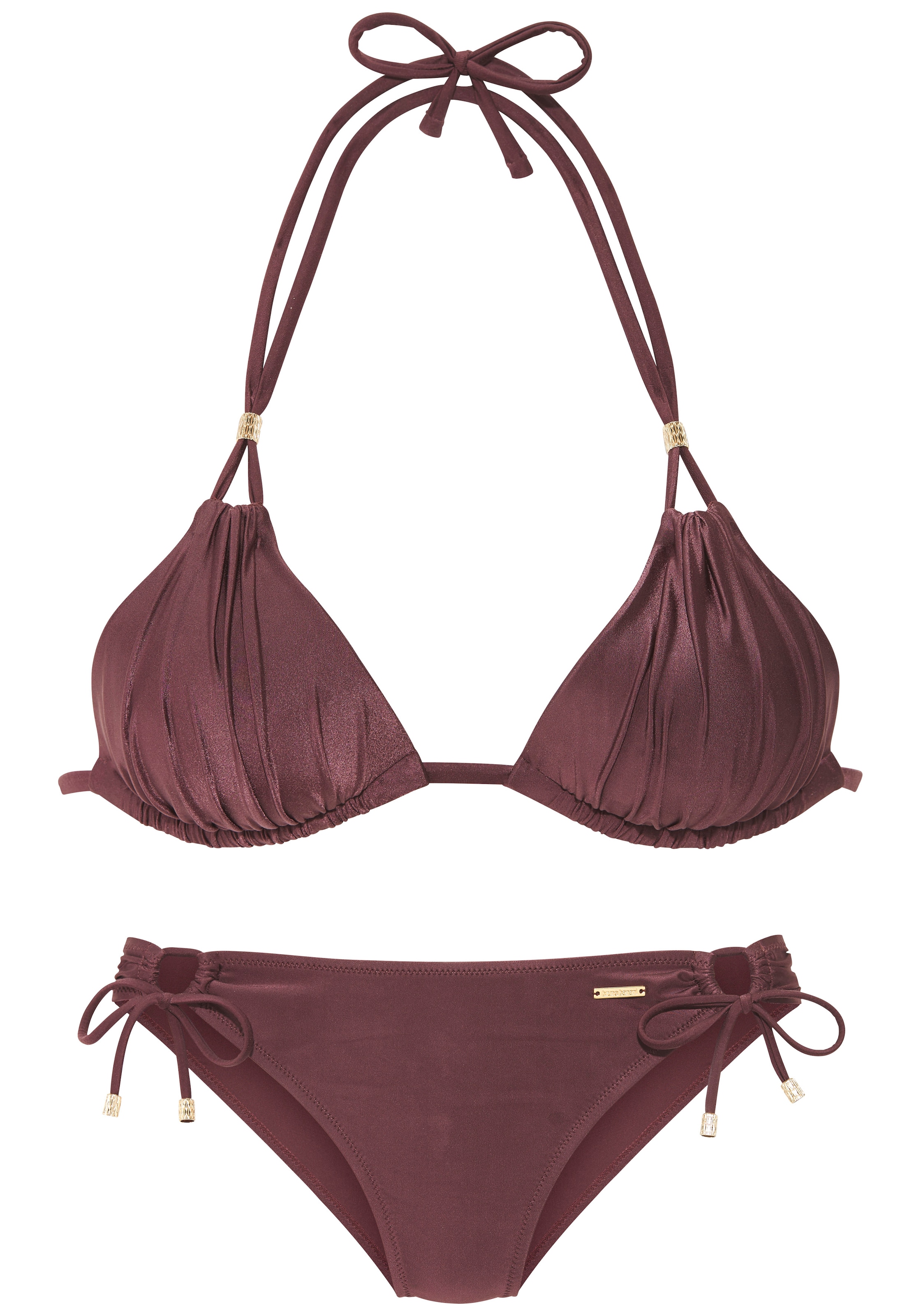 Bruno Banani Triangel-Bikini aus edel glänzender Ware