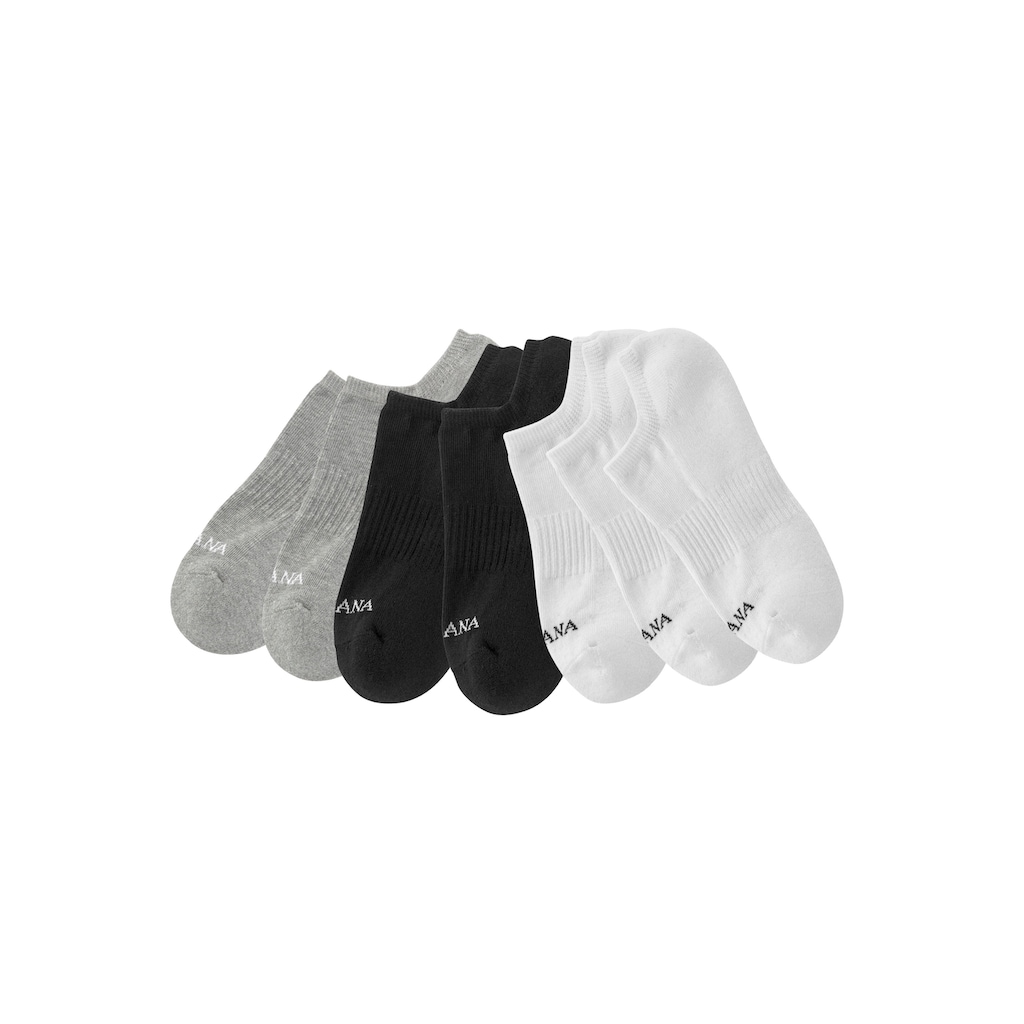 LASCANA ACTIVE Sneakersocken, (Set, 7 Paar), mit Fußfrottee