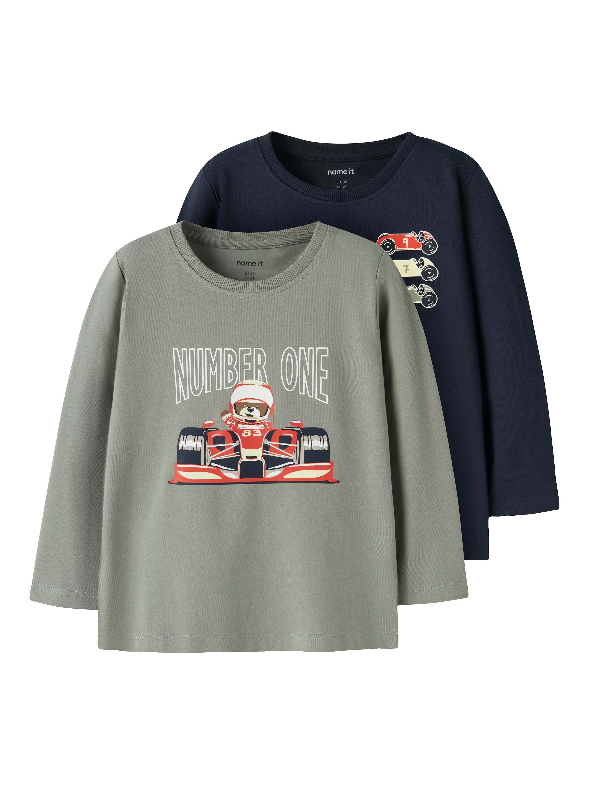 Name It Langarmshirt »NMMVUX 2P LS TOP« Packung, 2 Baumwollmischung, regular fit