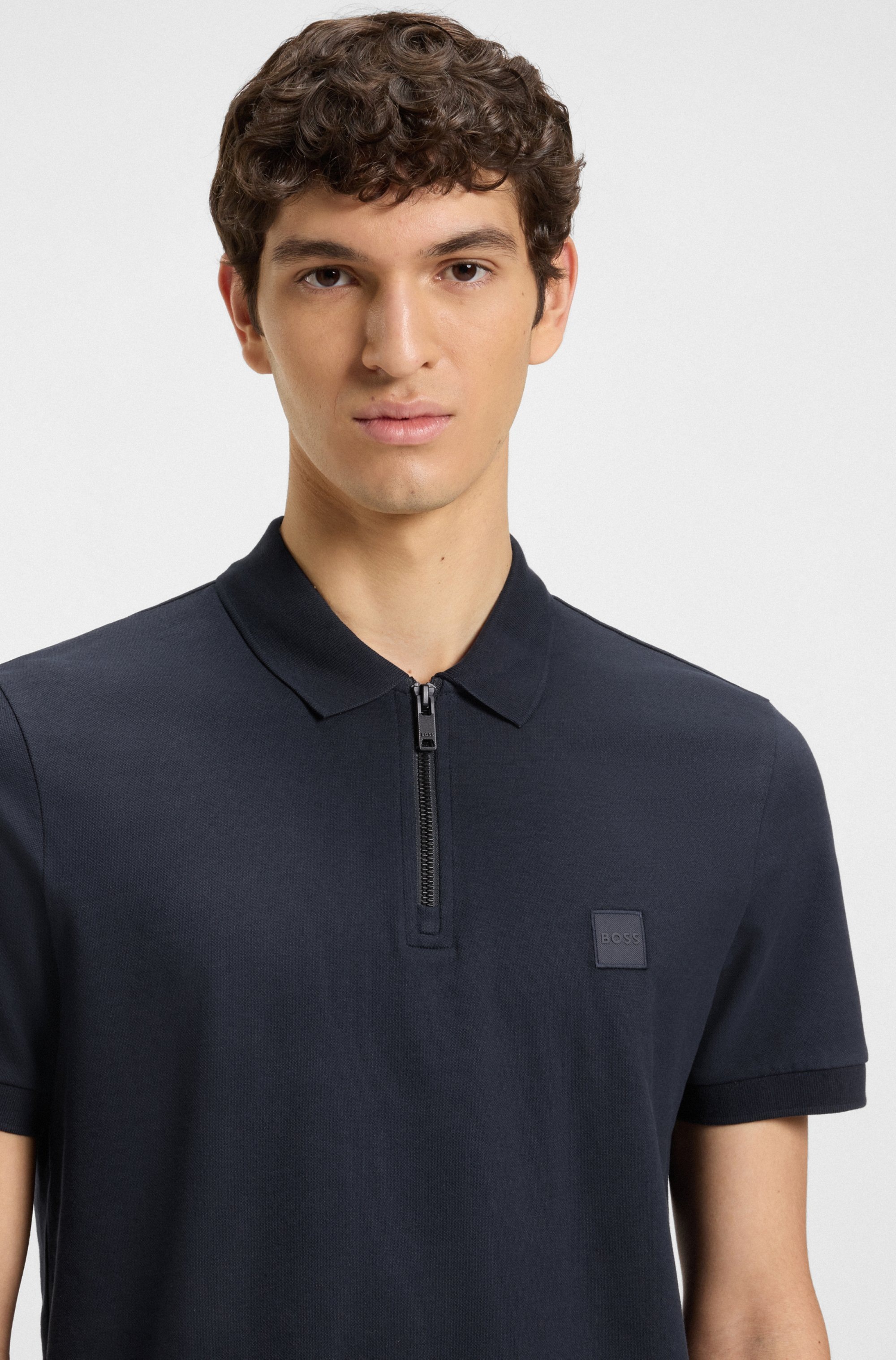 BOSS ORANGE Poloshirt »Passerzip 1025«, mit Polokragen