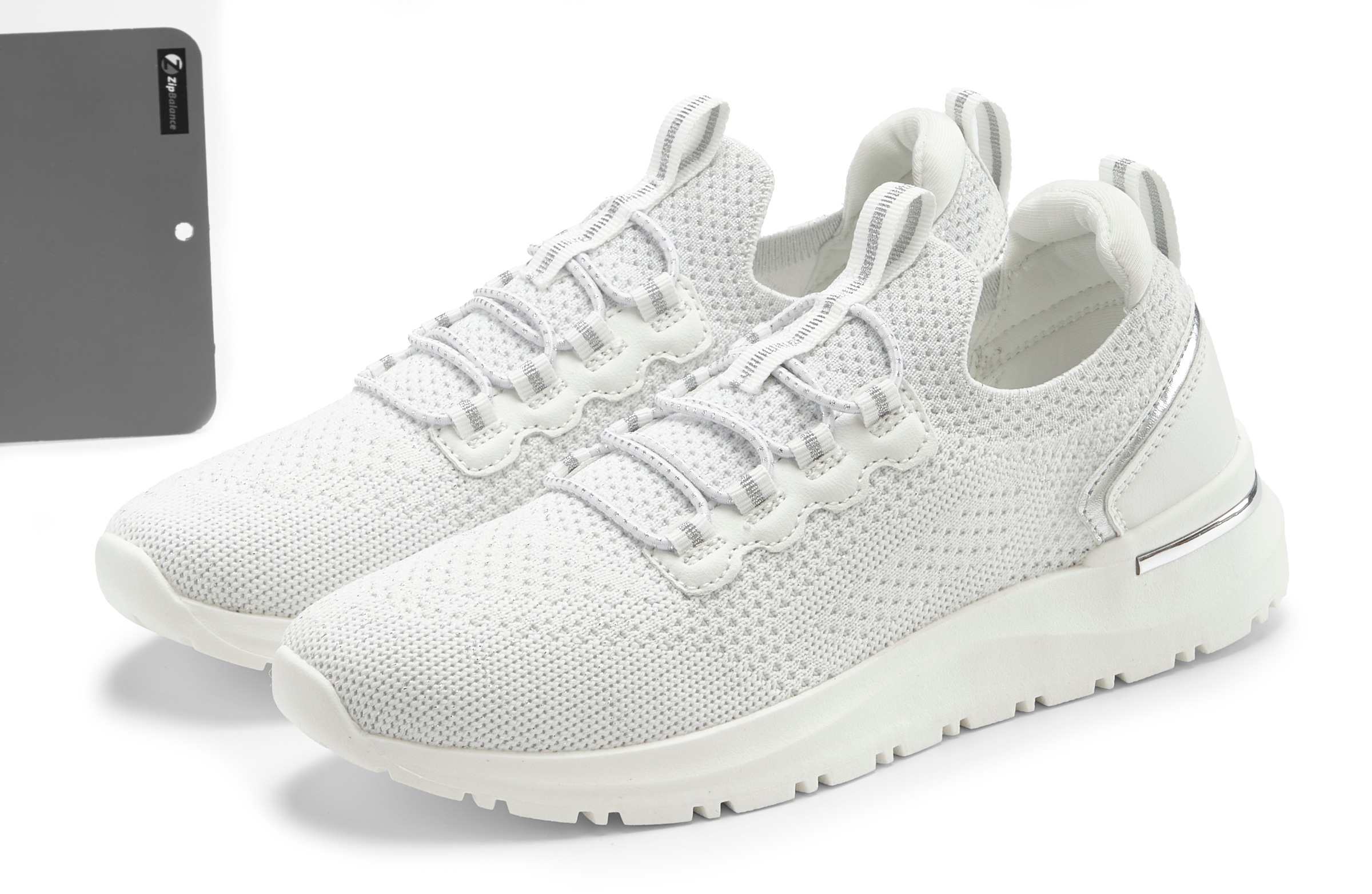 Vivance Sneaker »Freizeitschuh, Halbschuh,«, aus Textil zum Reinschlüpfen mit elastischen Schnürbändern VEGAN