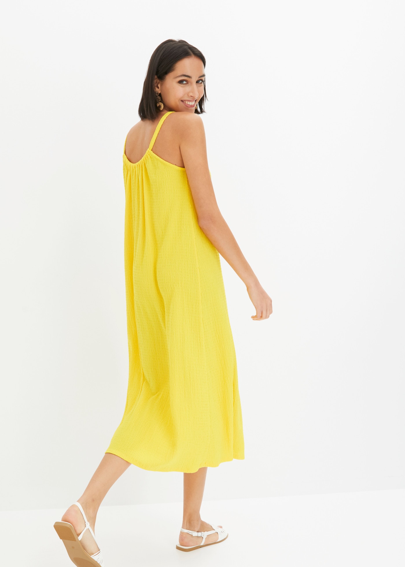 bonprix Jerseykleid lässige Passform, ohne Ärmel, Trägerkleid-Design