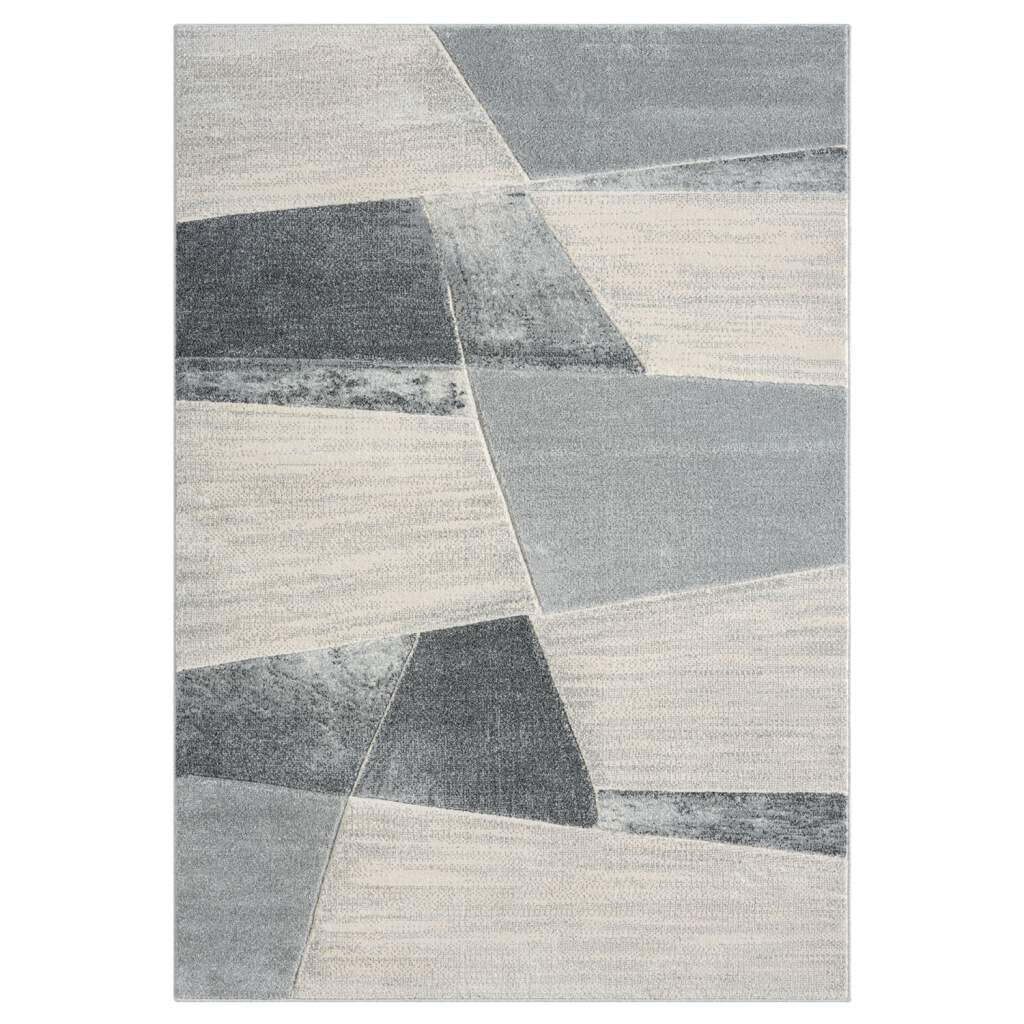 Carpet City Teppich »BONITO 9053«, rechteckig, 11 mm Höhe, Läufer, Flachflor, Hochtief-Muster/ 3D-Effekt, Geo-Muster, Wohnzimmer