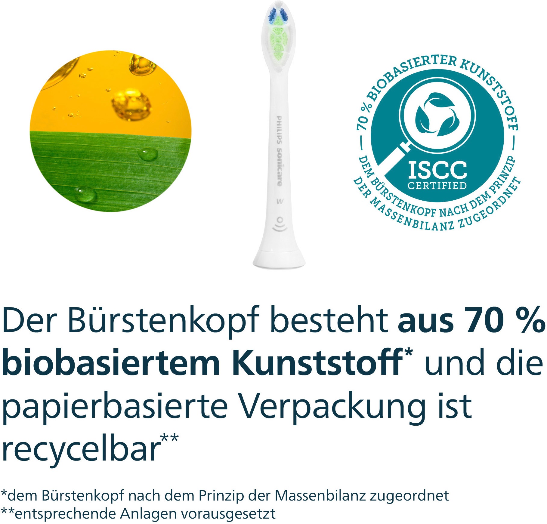 Philips Sonicare Aufsteckbürsten »W2 Optimal White HX6069/87« für weißere Zähne, für jedes Sonicare Handstück