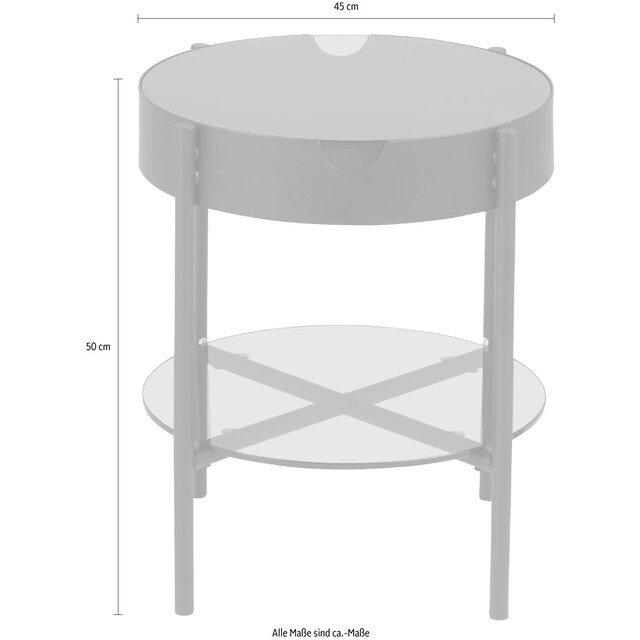 ACTONA GROUP Couchtisch »Theo«, Glastischplatte, rund, Metallbeine, in  mehreren Variationen erhältlich OTTO Online Shop