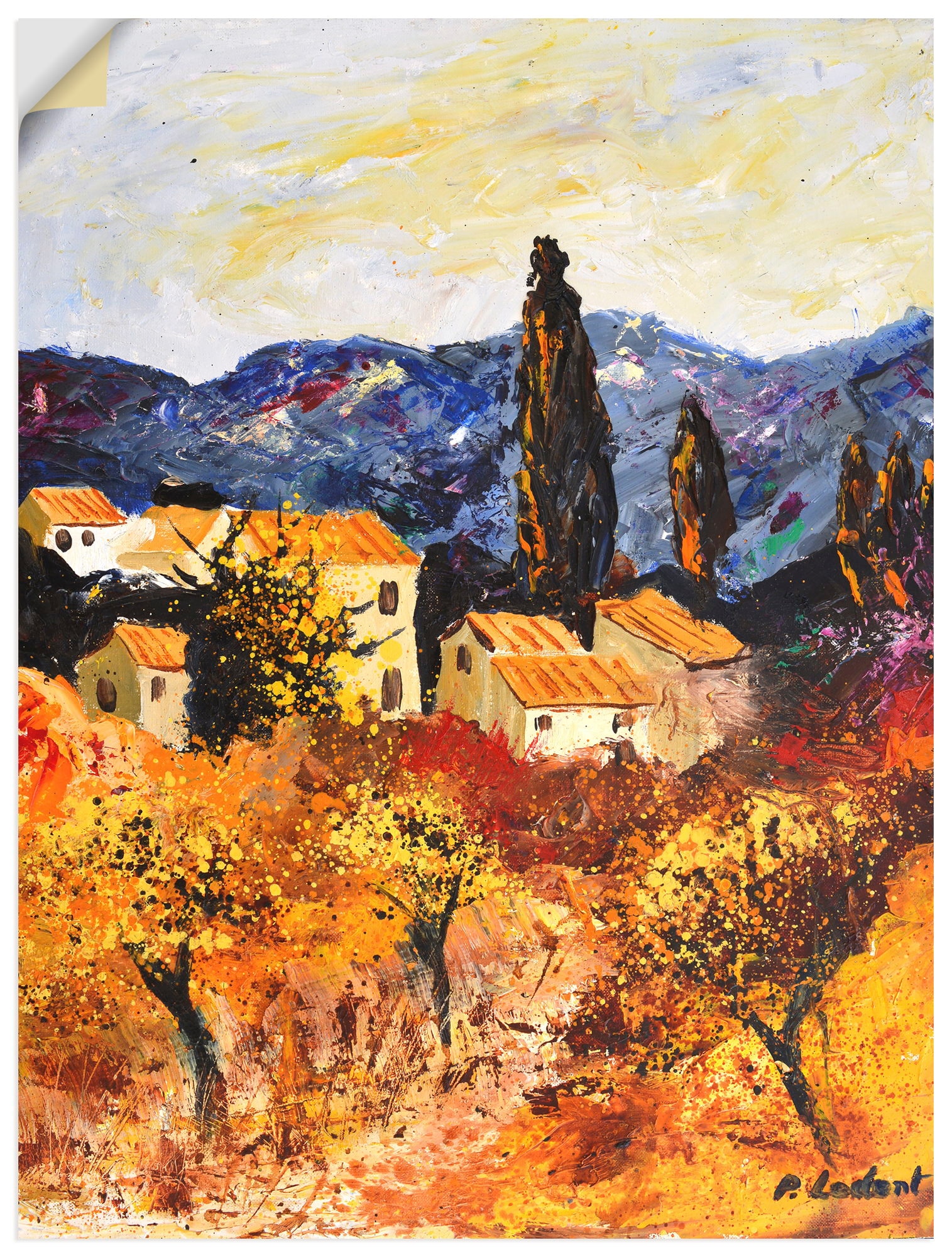 Artland Wandbild »Summer in Provence« Gartenbilder 1 Stk. tlg. als Alubild, Leinwandbild, Poster, Wandaufkleber in verschied. Größen