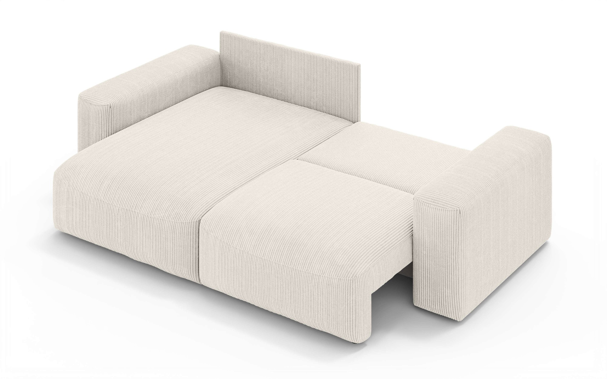 OTTO home Ecksofa »MATTS Schlafsofa mit Bettkasten, Maße B/T/H: 265/159/89 cm« L-Form mit Recamiere rechts oder links, hoher Sitzkomfort