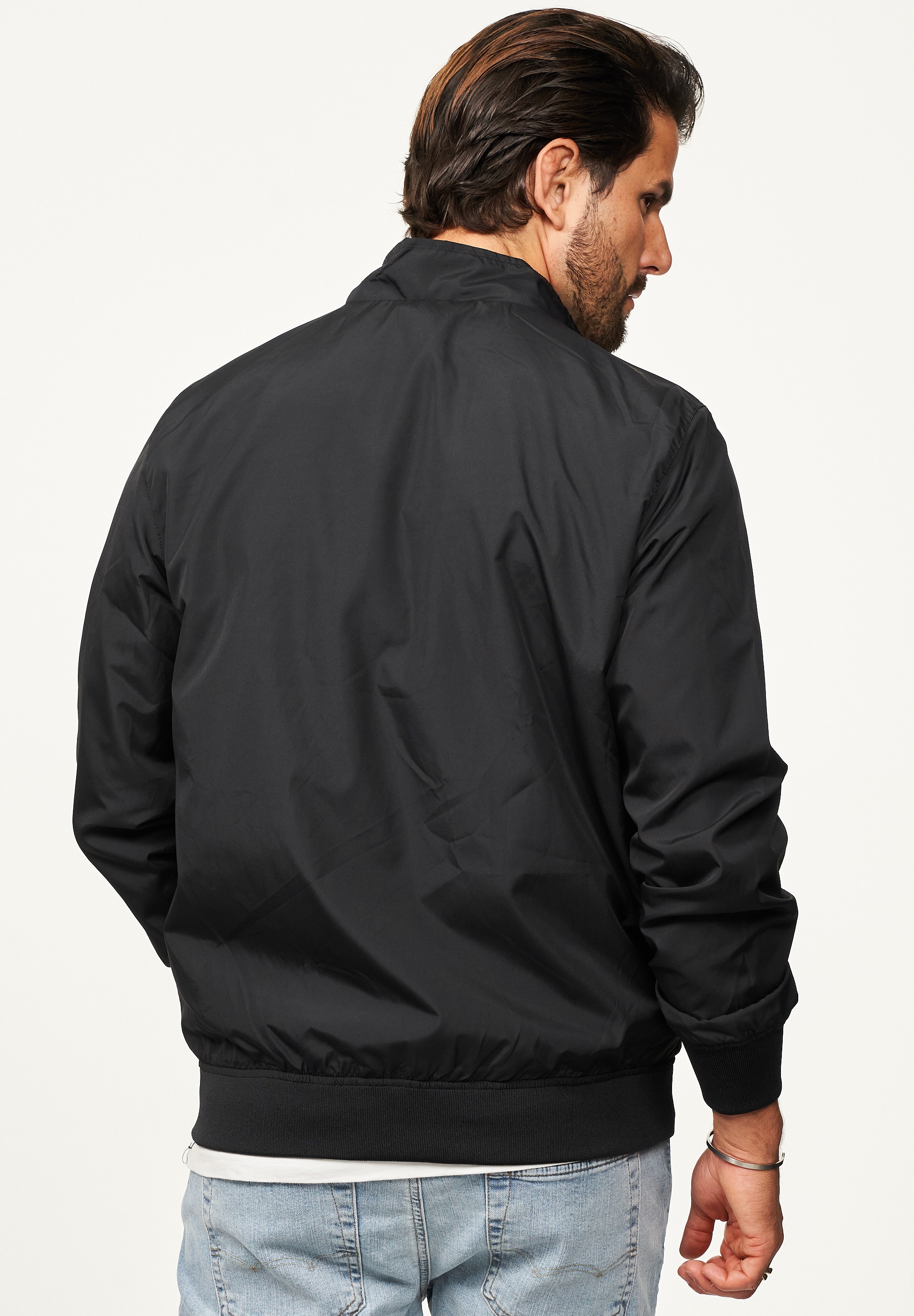 SOULSTAR Blouson »mit Stehkragen leichte Harington-Sommerjacke« Herren Blousonjacke leichte Bomberjacke Übergangsjacke