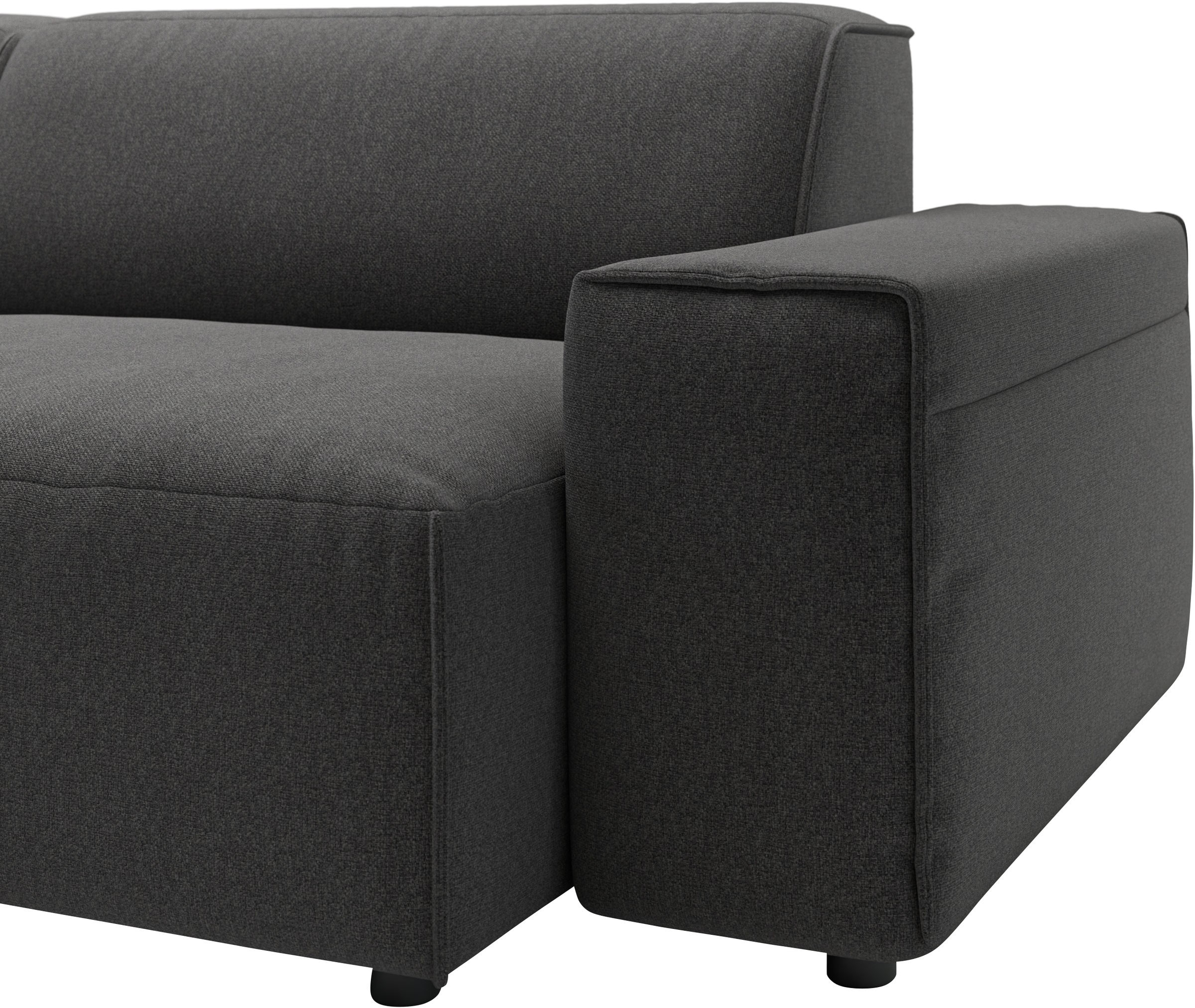 andas Ecksofa »Glimminge L-Form auch in Breitcord, Feincord + Easy care-Bezug,«, Breite 264, Zierkissen