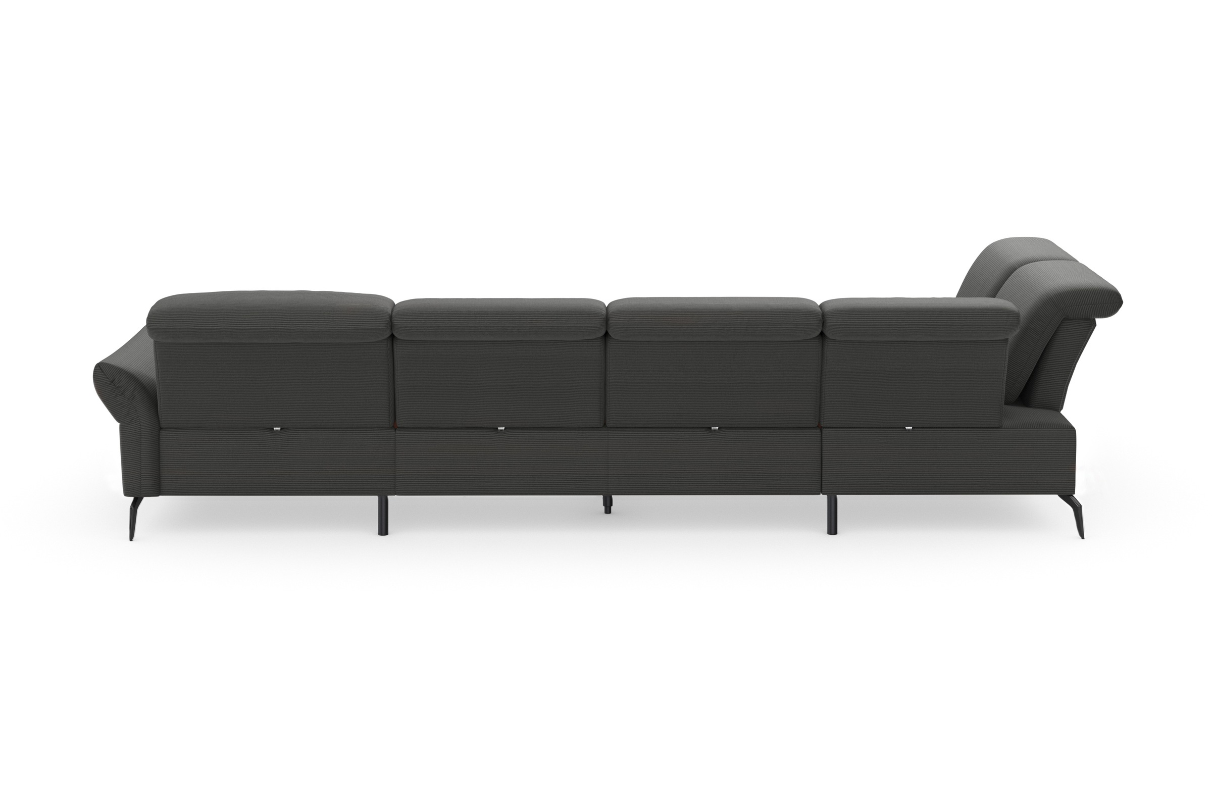INOSIGN Wohnlandschaft »Coco U-Form«, Sitztiefen-, Arm- und Kopfteilverstellung, Cord-Bezug, Fußhöhe 15 cm