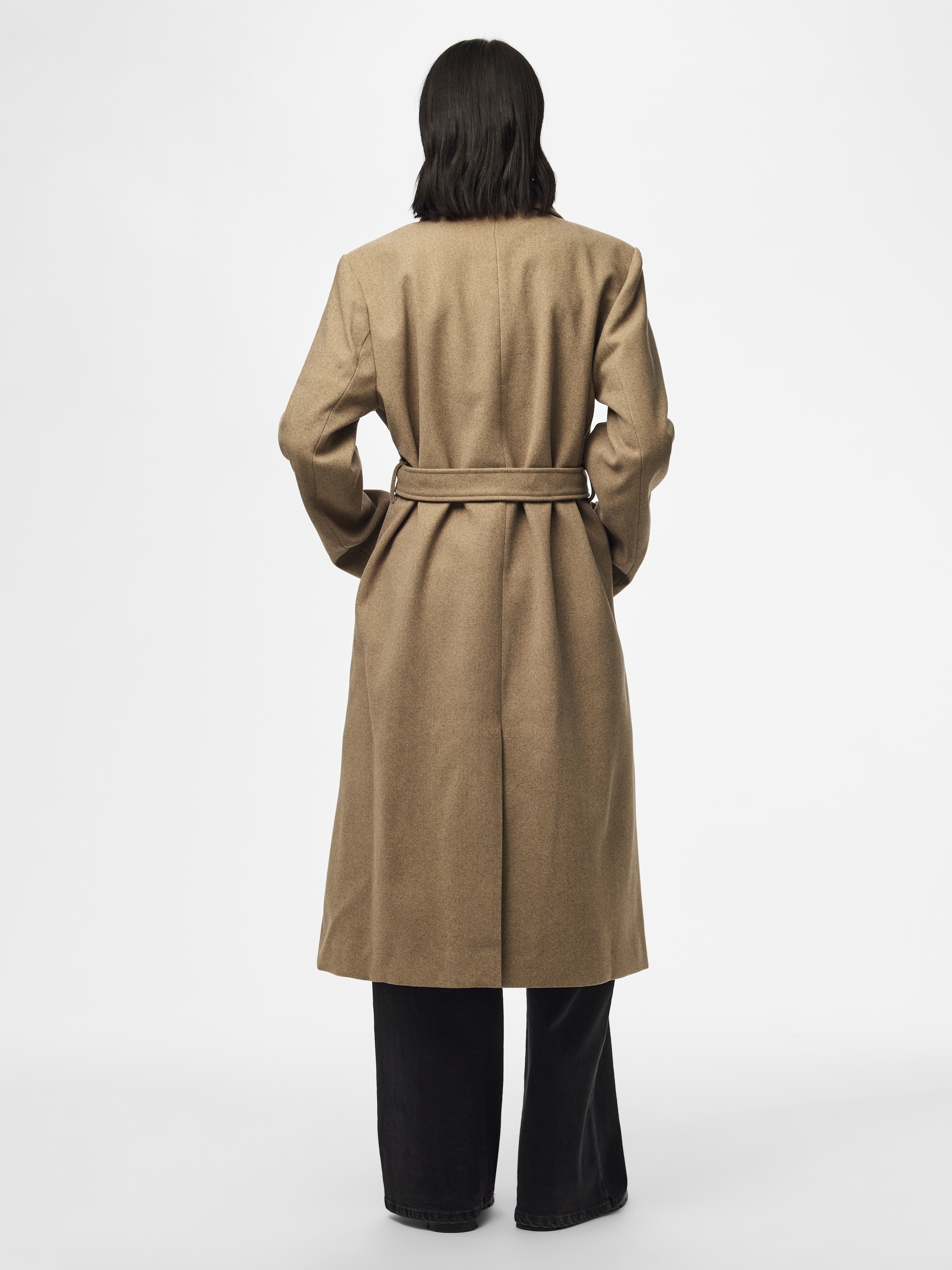pieces Langmantel »PCAYA LONG COAT NOOS BC« Kunstfaser