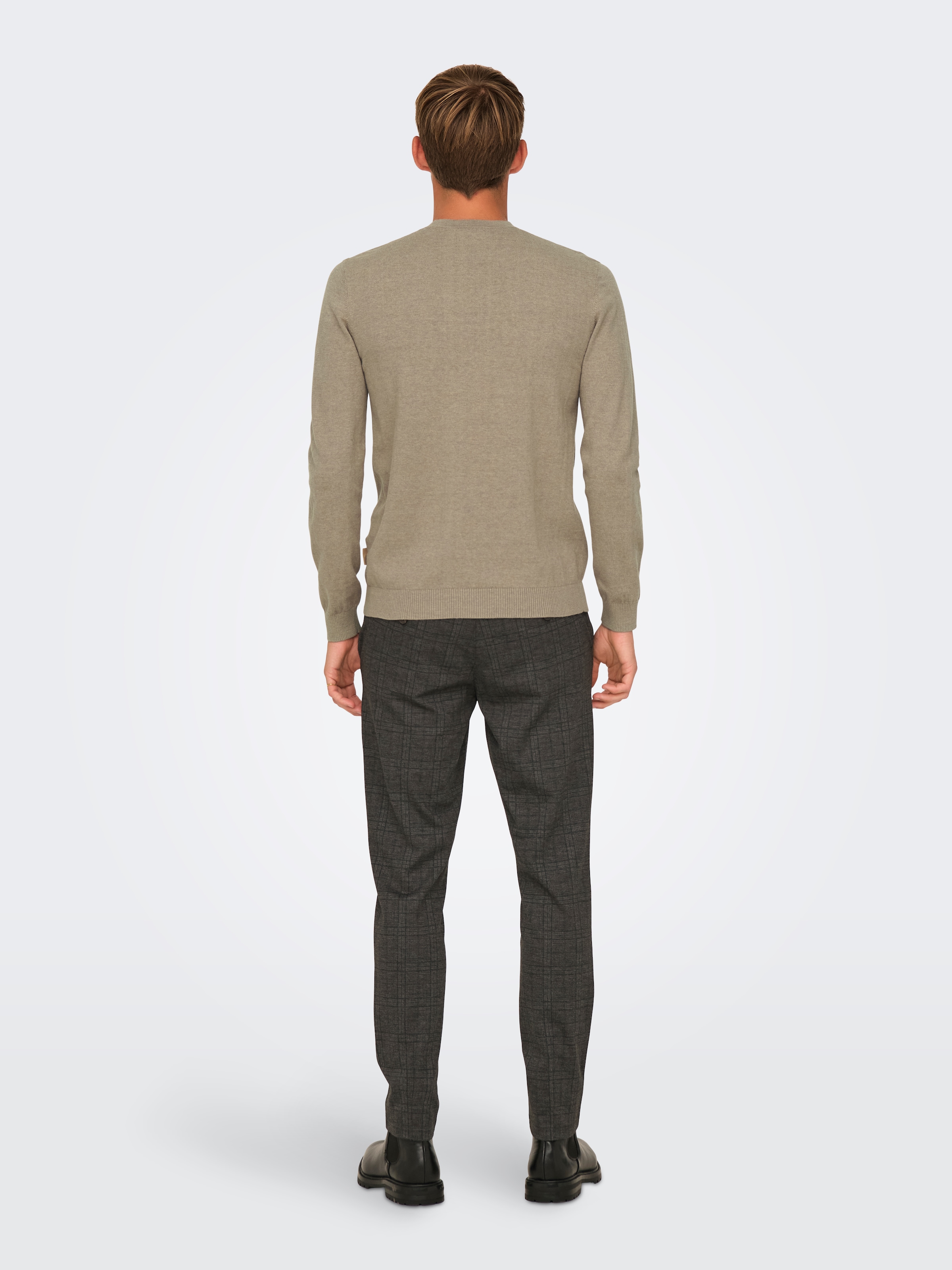 ONLY & SONS Strickpullover »ONSLOUI REG 12 MEL CREW KNIT NOOS«