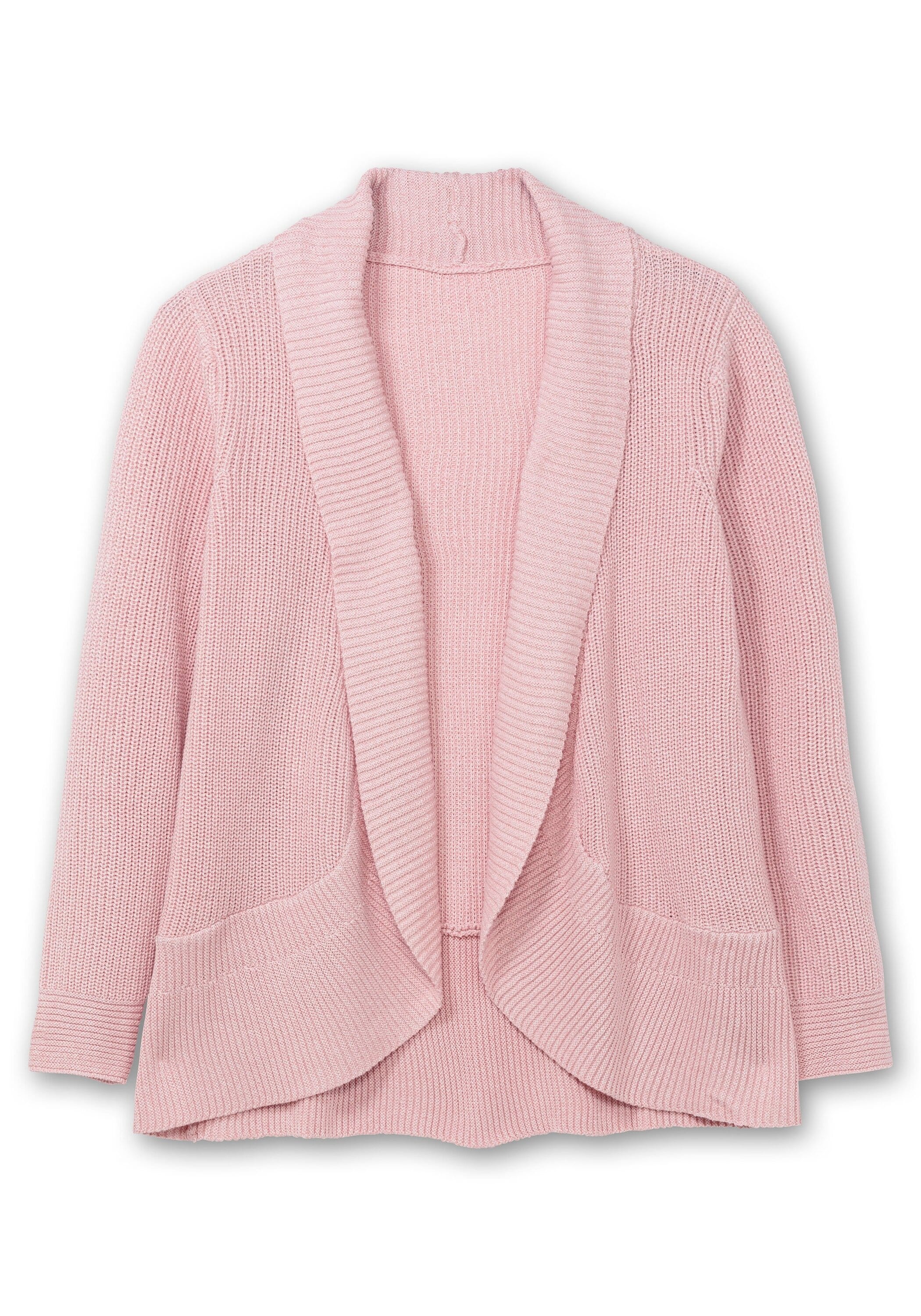 Sheego Strickjacke »Verschlusslose Strickjacke mit Schalkragen«