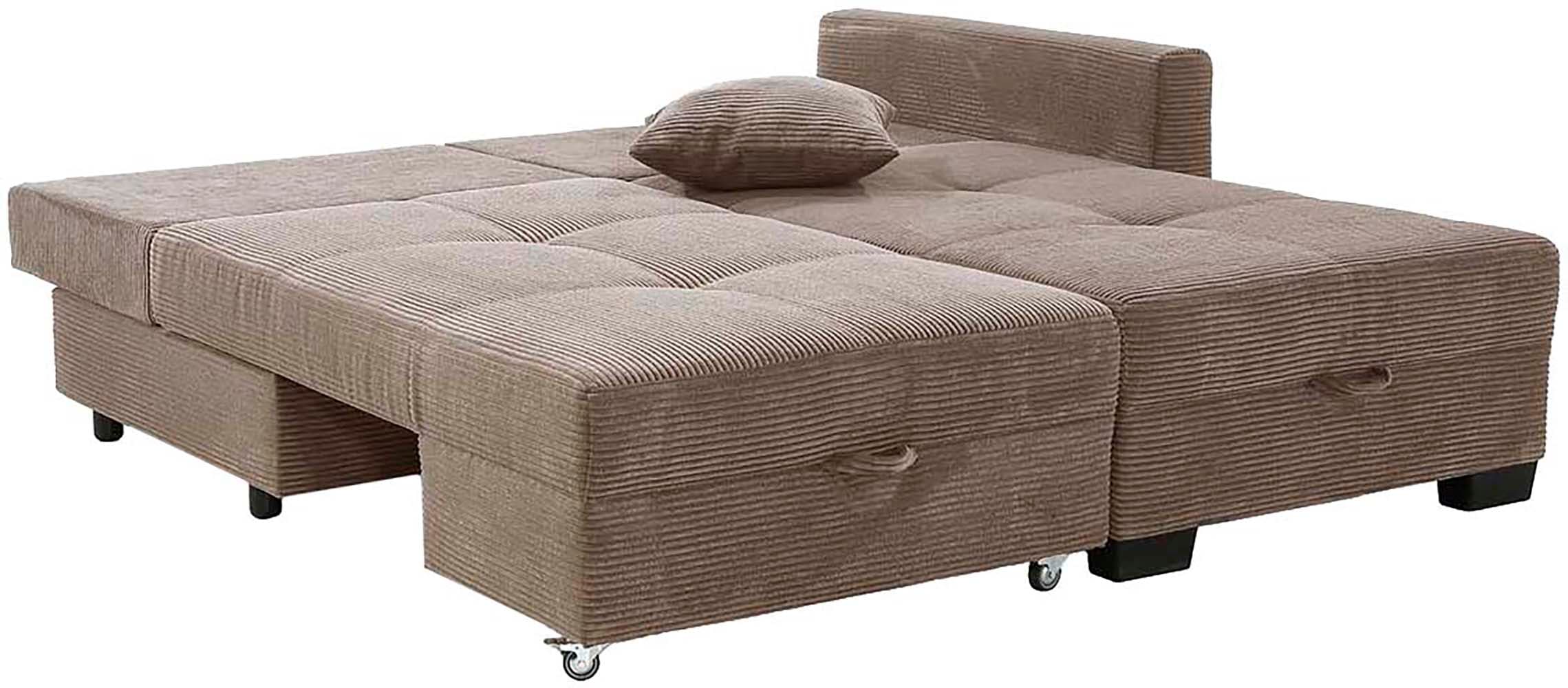 Jockenhöfer Gruppe Ecksofa »Fantasy, Dreh-Schwenk-Ottomane« inklusive Relax- und Schlaffunktion, Ottomane links/ rechts montierbar