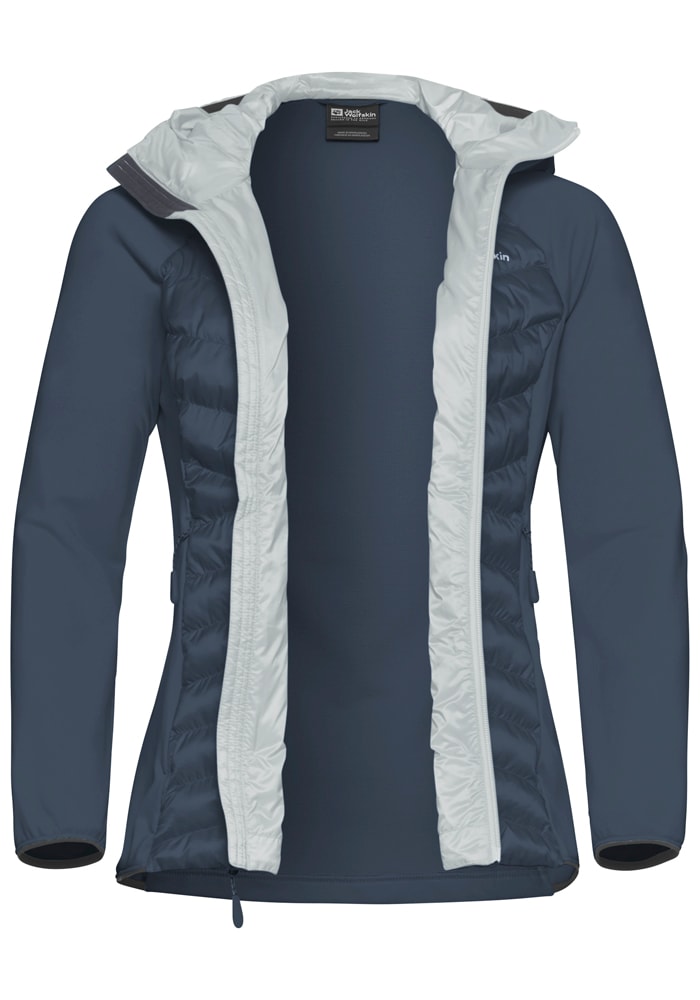 Jack Wolfskin Hybridjacke »ROUTEBURN PRO HYBRID W«, mit Kapuze