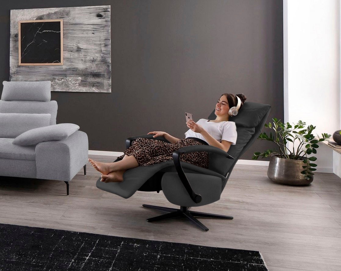 W.SCHILLIG Relaxsessel »rumbaa« wahlweise mit Doppelmotor, in Größen S, M & L, mit 5-Sternfuß