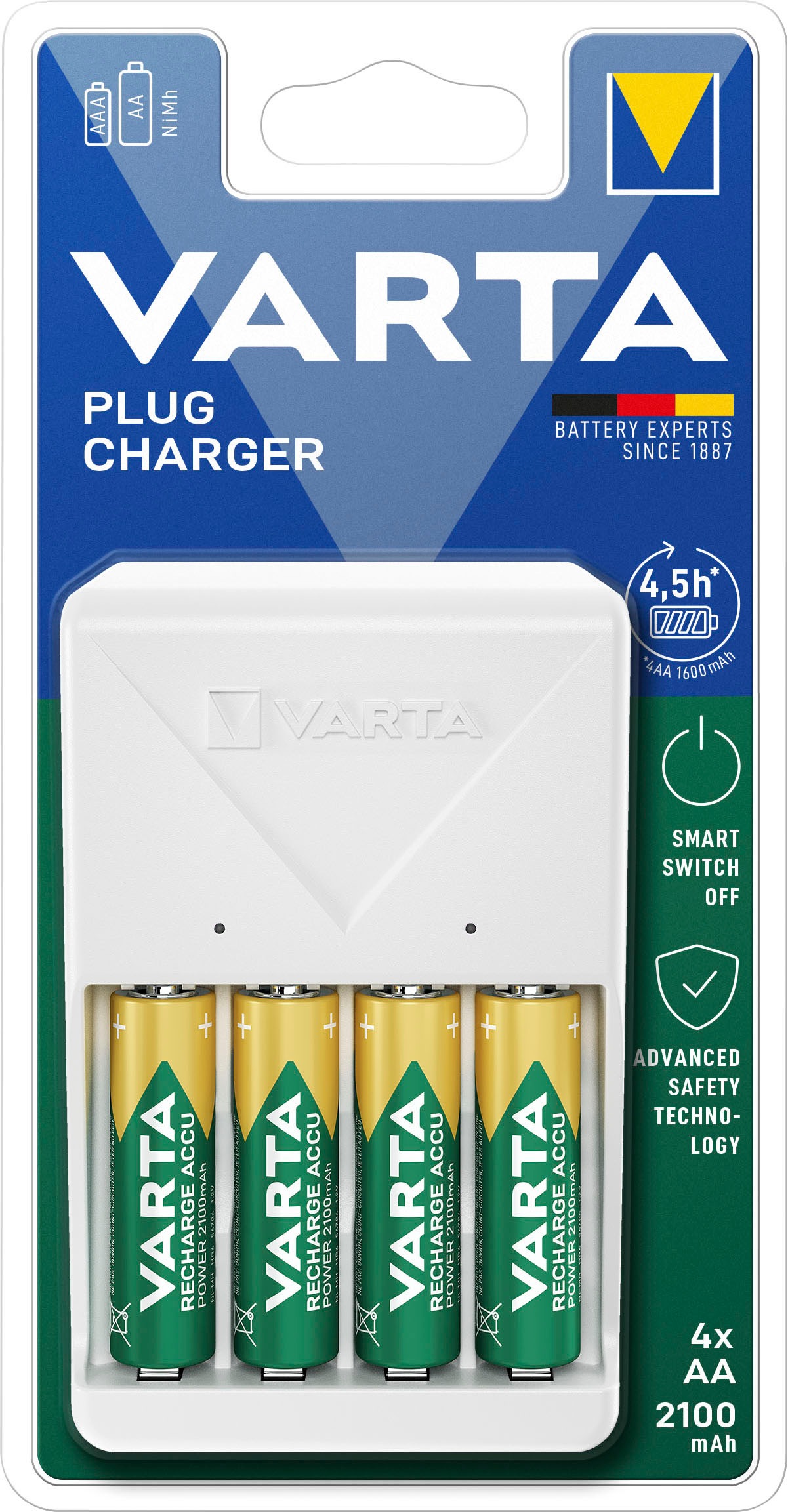 VARTA Batterie-Ladegerät »Plug Charger«, (1 St.)