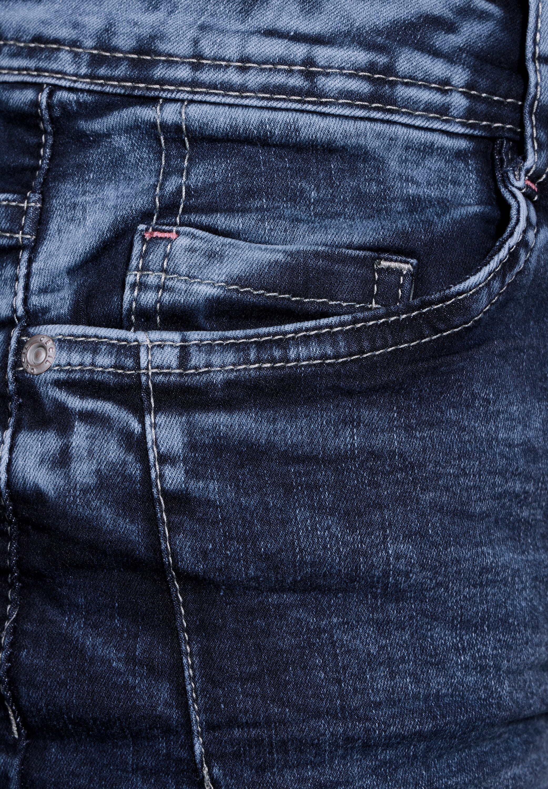 Cecil Bootcut-Jeans »Style Toronto«, in dunkelblauer Waschung