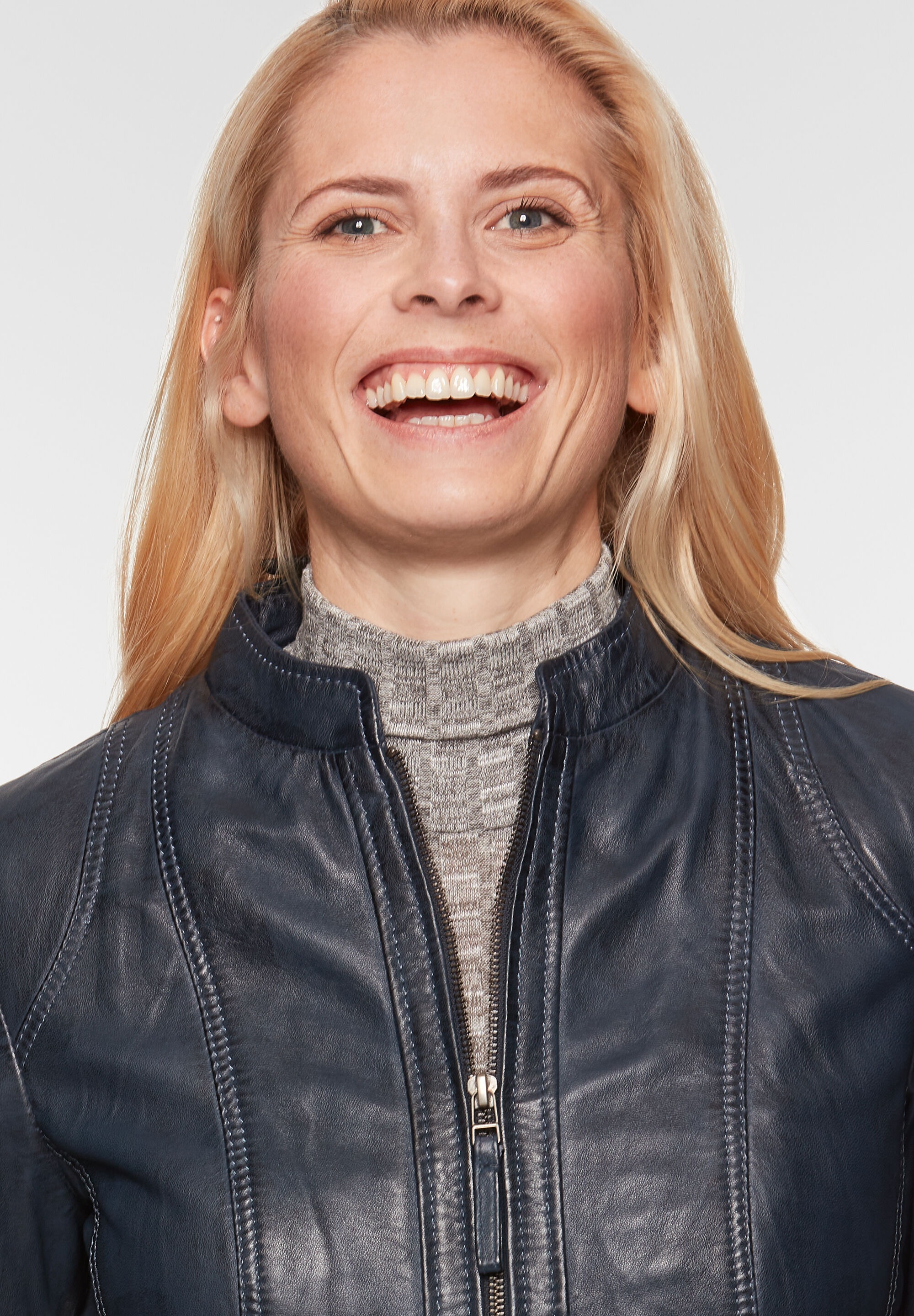 7eleven Bikerjacke »SEAMERA« ohne Kapuze mit Ziernähten