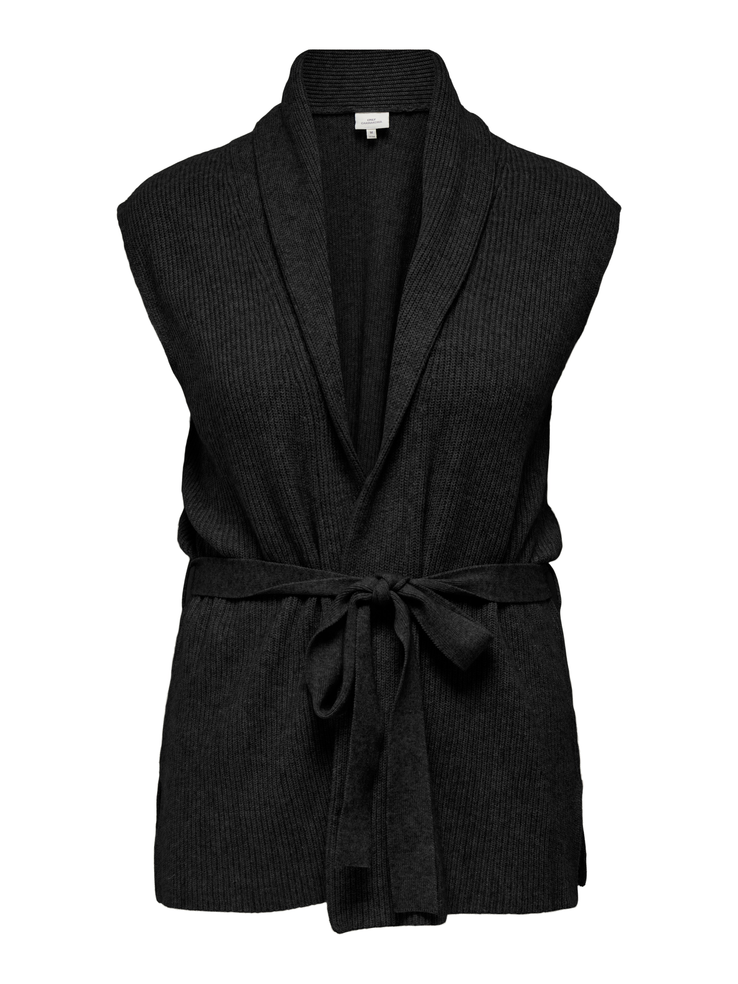 ONLY CARMAKOMA Strickweste »CARKATIA SL RIB WRAP VEST KNT«