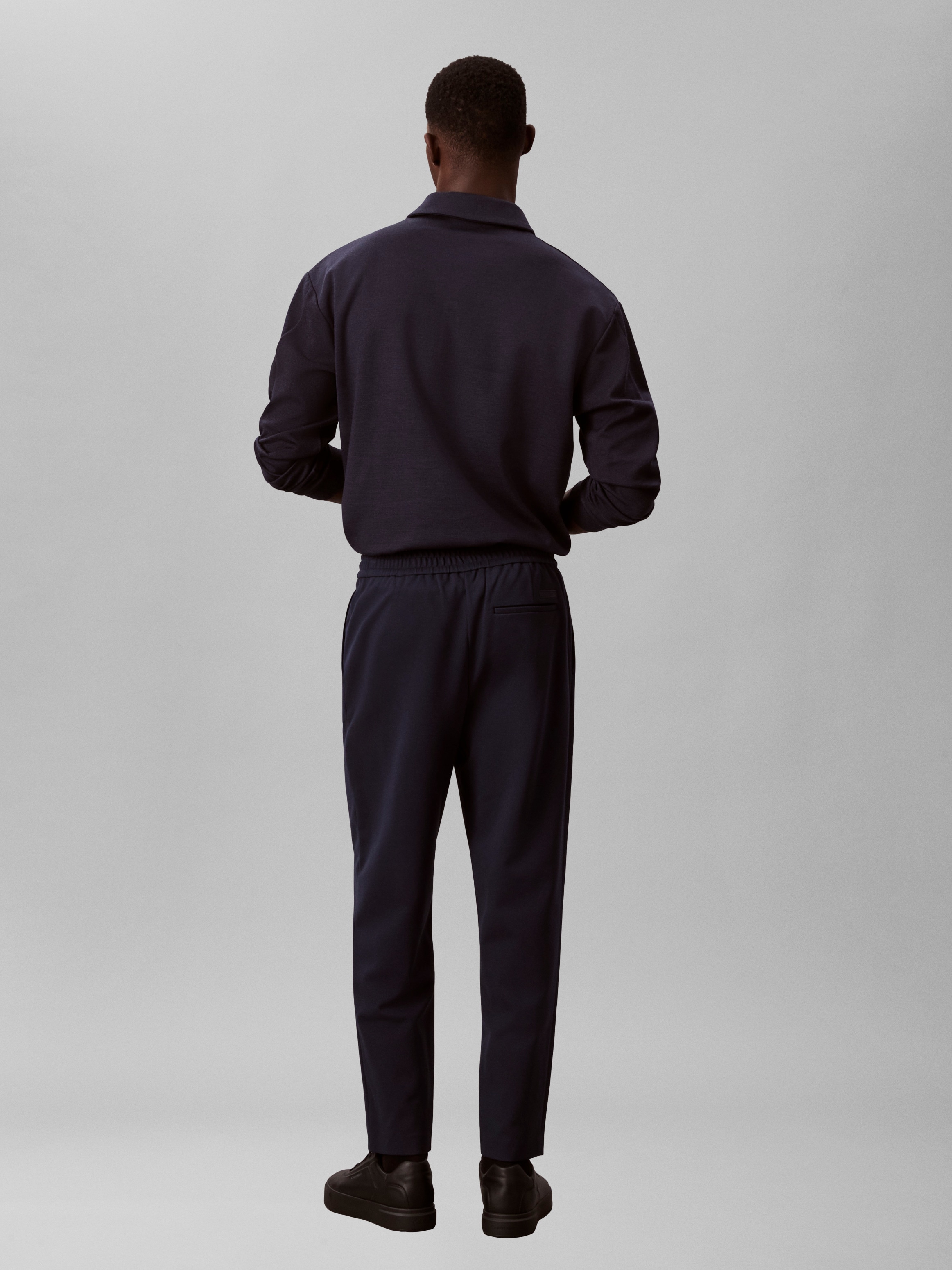 Calvin Klein Bundfaltenhose  elastischer Bund, Slim fit, Bundfalte