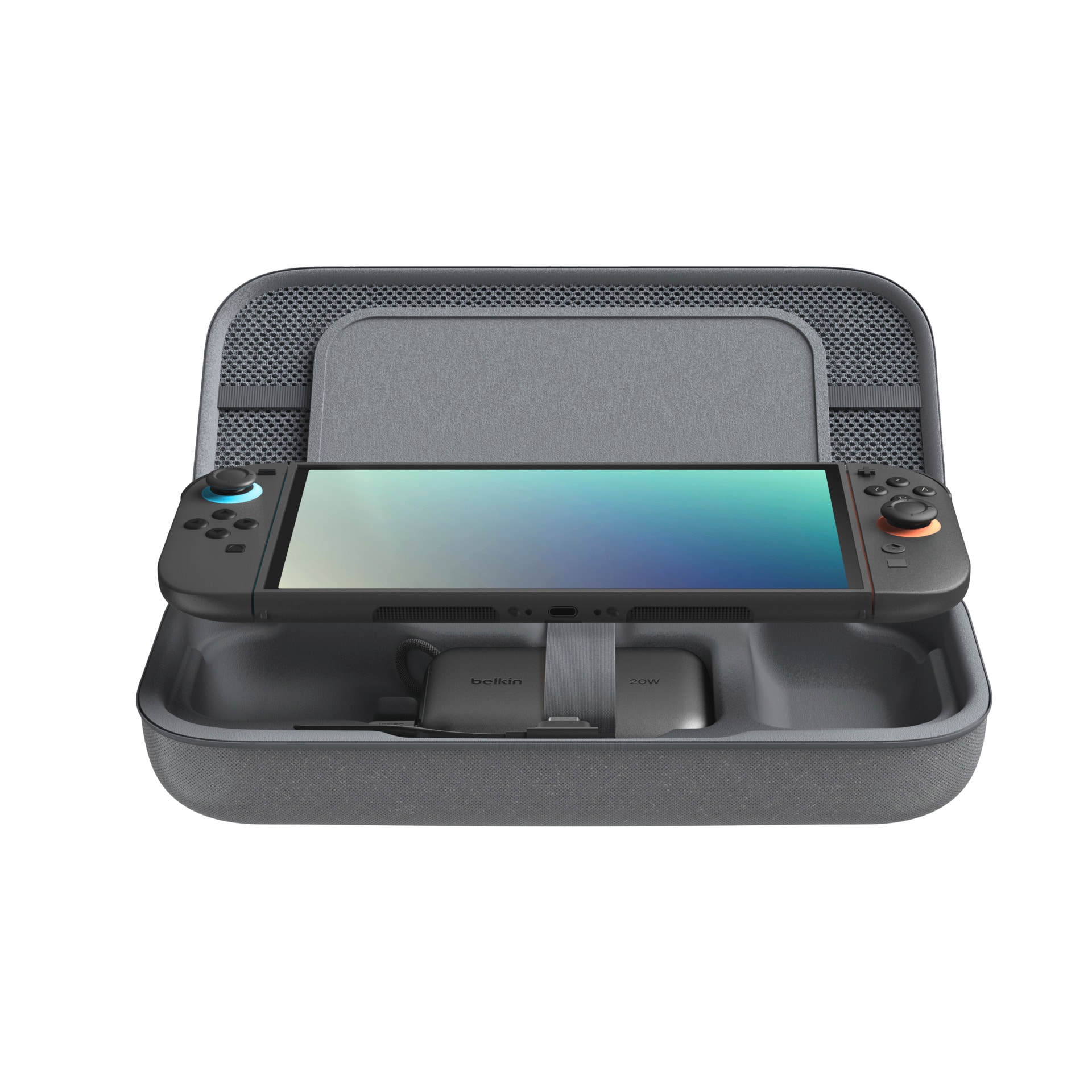 Belkin Powerbank »Gaming Charging Case 10K für Nintendo Switch 2« Belkin Charging Case Powerbank für Nintendo Switch 2,charcoal 10.000 mAh
