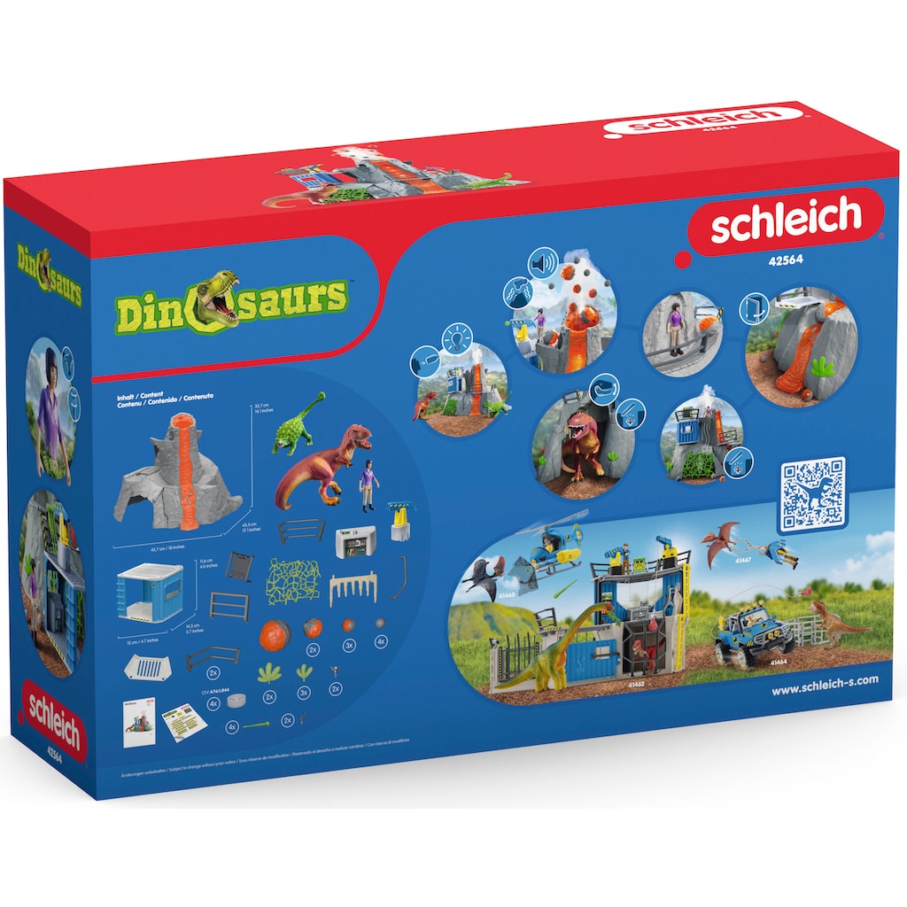 Schleich® Spielwelt »DINOSAURS, Große Vulkan-Expedition (42564)«