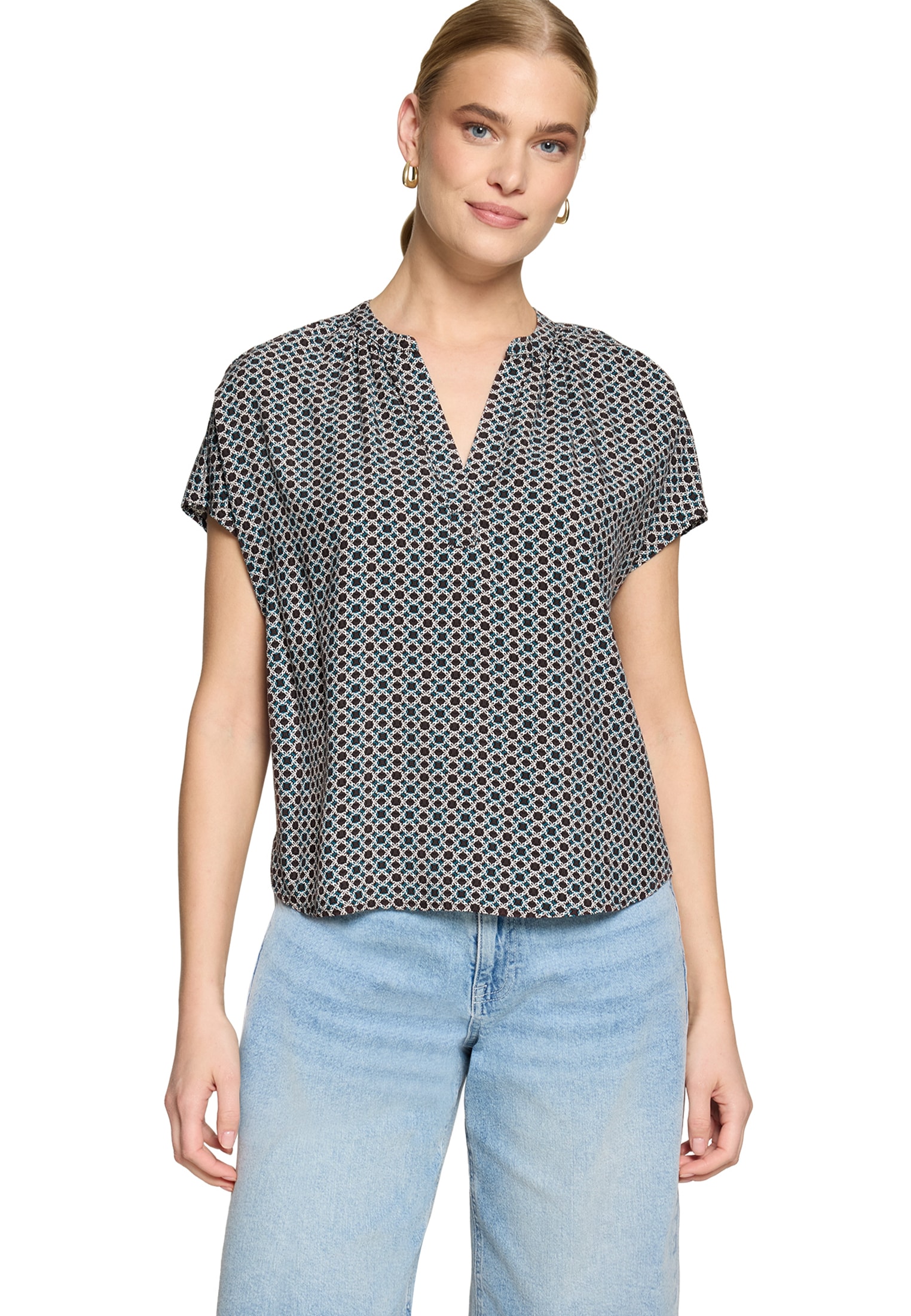Zero Klassische Bluse »Blusenshirt mit Print.«