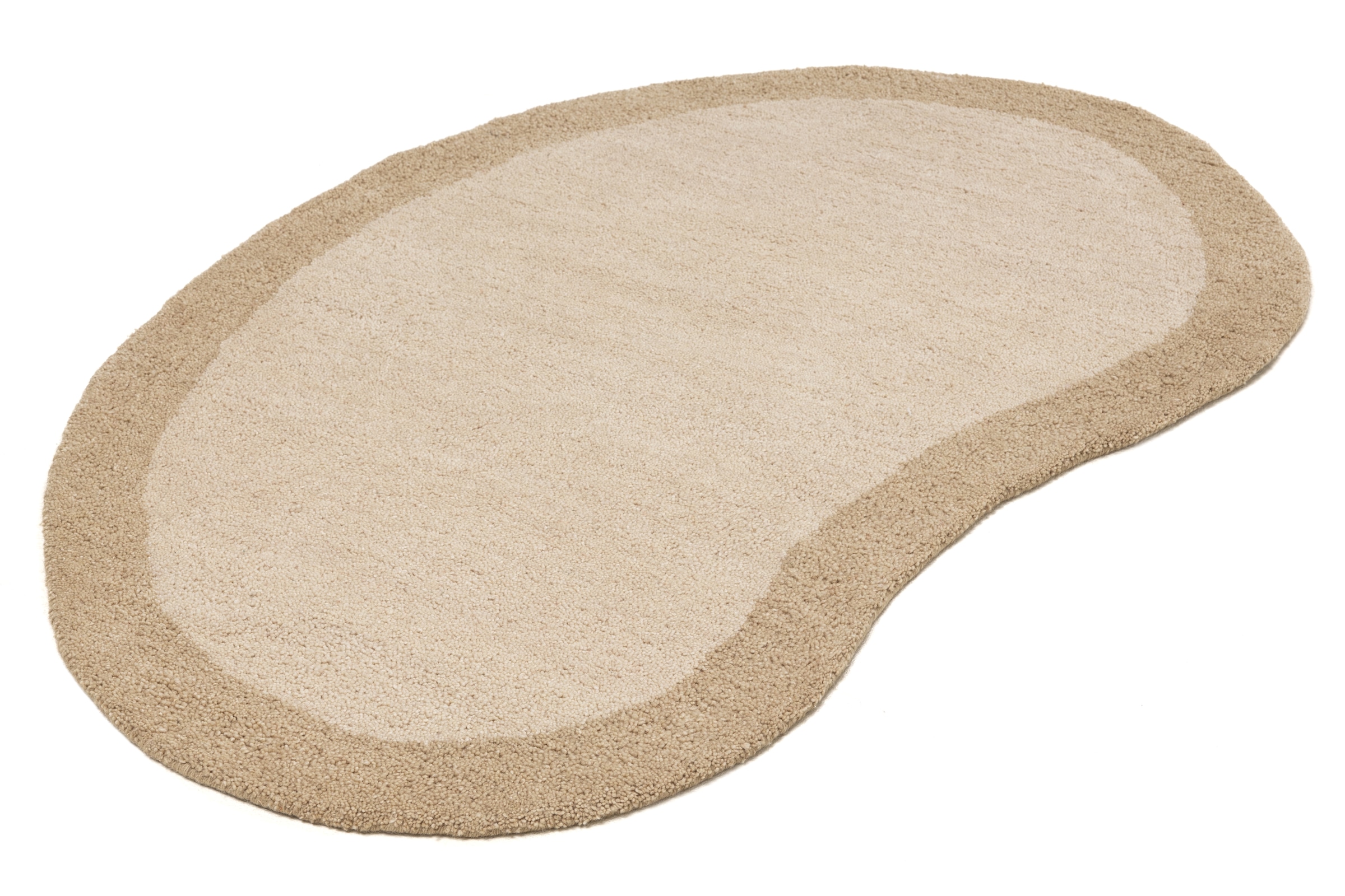 THEKO Wollteppich »Gabbeh Super, Handweb Teppich, Bordüre, reine Wolle, handgewebt«, oval, 15 mm Höhe, Schlafzimmer, Wohnzimmer, Esszimmer, auch als Läufer, eckig oder rund