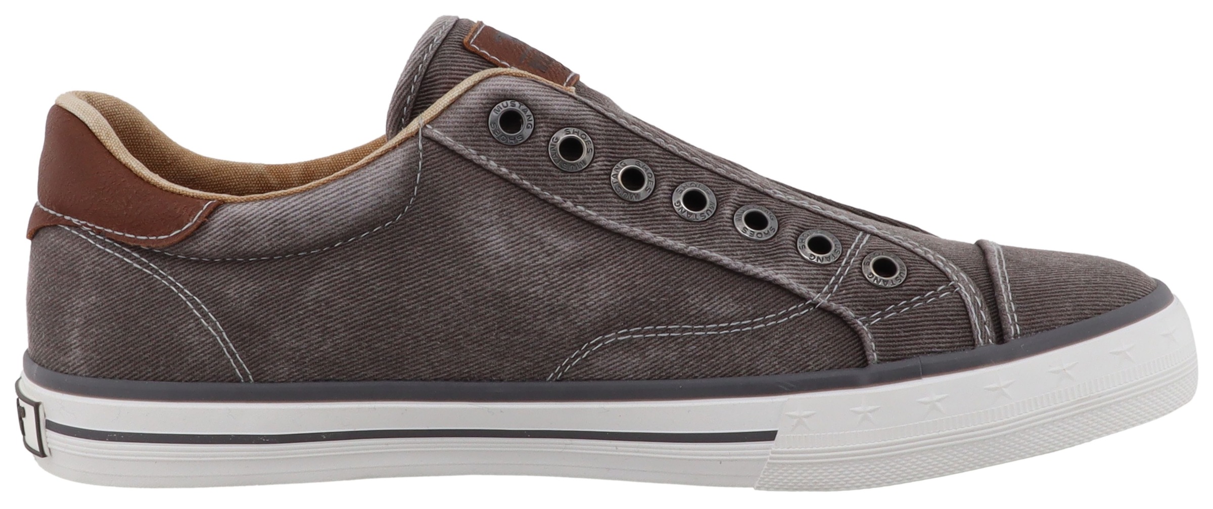 Mustang Shoes Slip-On Sneaker »Calogero«  Slipper, Freizeitschuh, Halbschuh mit Kontrastnähten