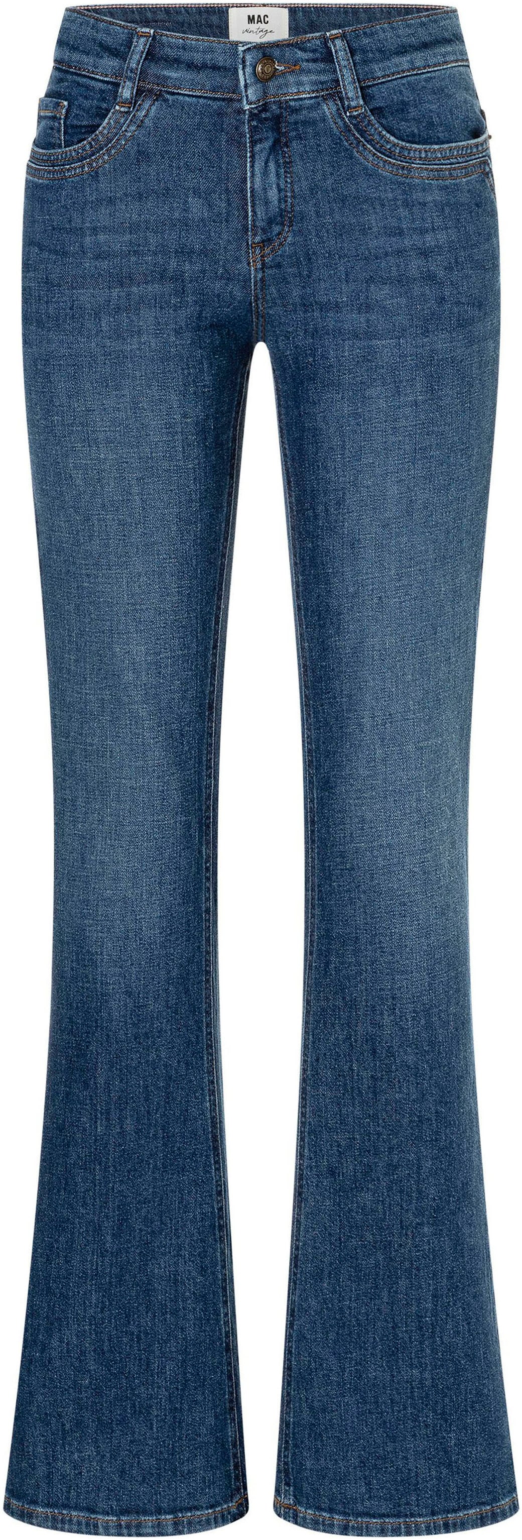 MAC Bootcut-Jeans »DETROIT flared« Aufwendig gearbeitete Details an den Vordertaschen